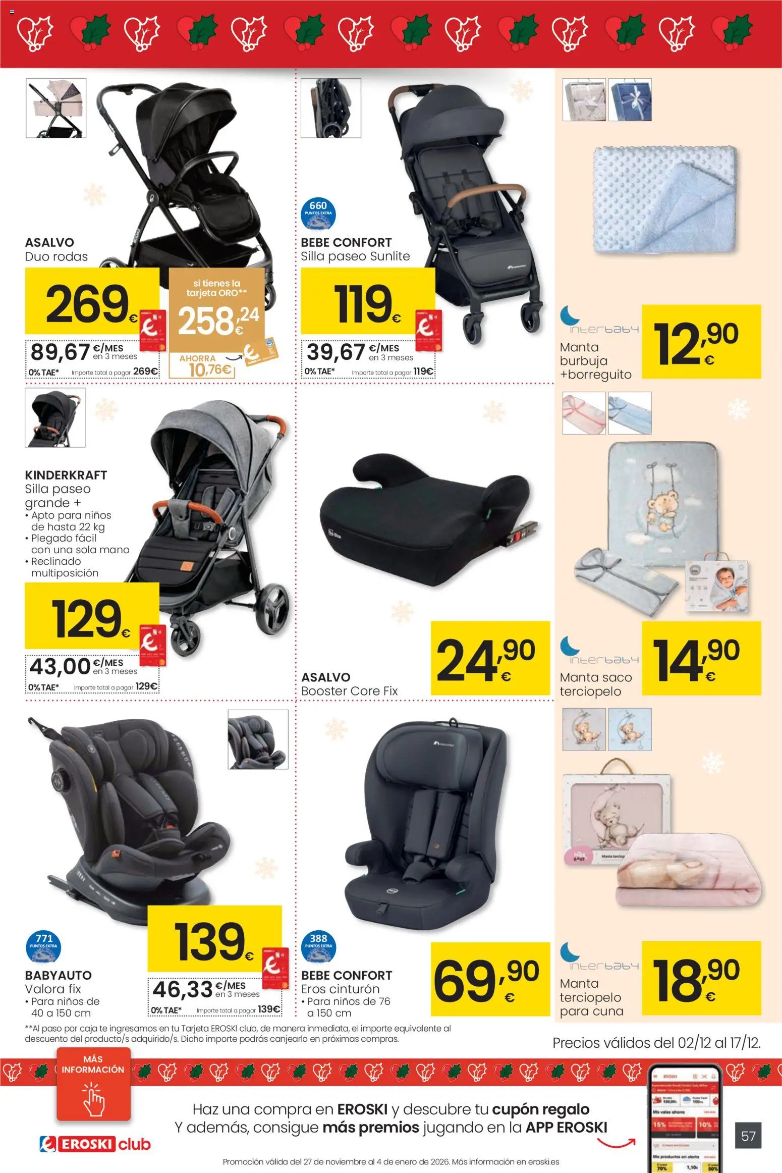 Eroski - Ofertón Navidad  │ válido desde el 27.11.2025 | Página: 57 | Productos: Té, Manta, Cuna, Caja