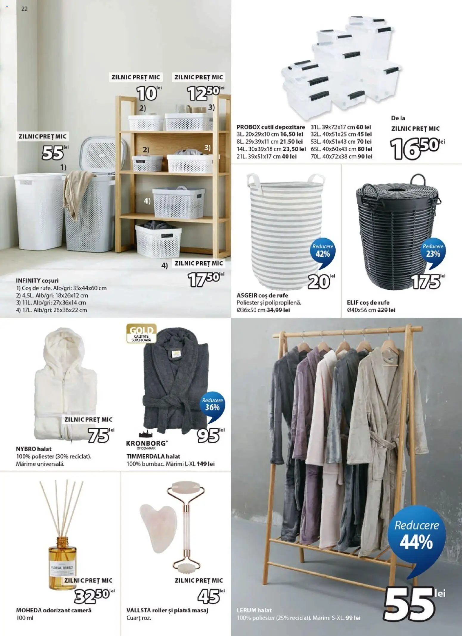 Noul catalog JYSK – valabil de la 24.04.2026 | Pagină: 22 | Produse: Cameră, Coș, Coș De Rufe
