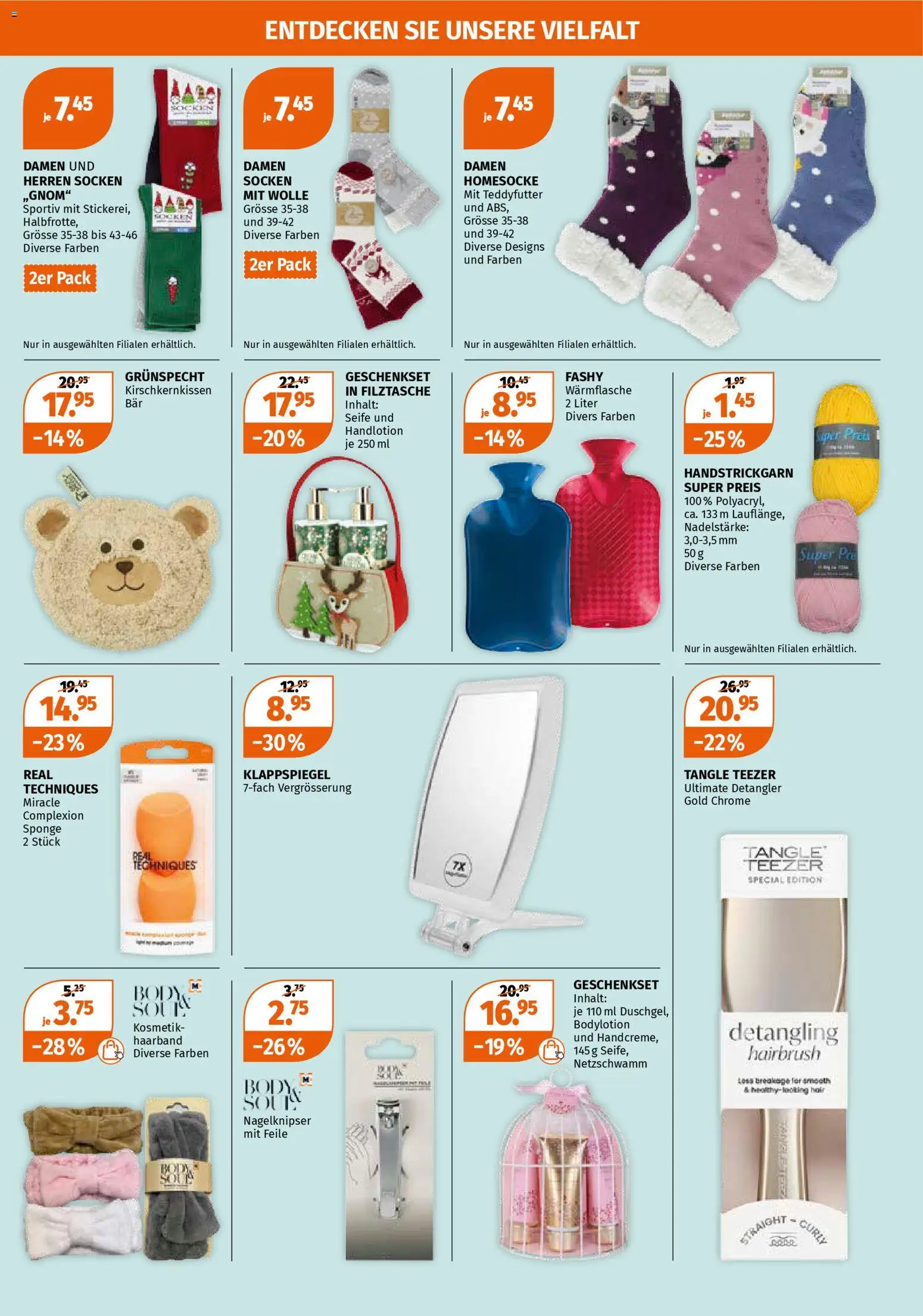 Müller Aktionen – gültig ab 13.11.2025 | Seite: 20 | Produkte: Nagelknipser, Seife, Socken