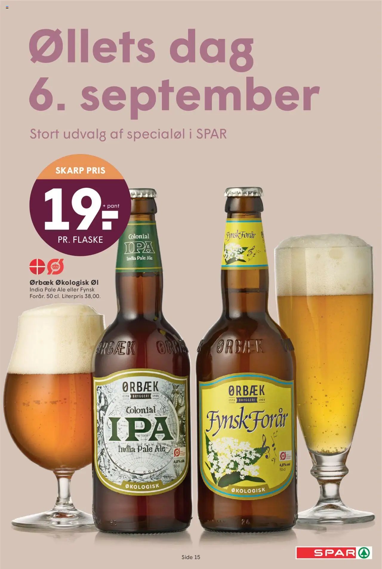 Spar tilbudsavis – gyldig fra 05.09.2025 | Side: 15 | Produkter: Øl