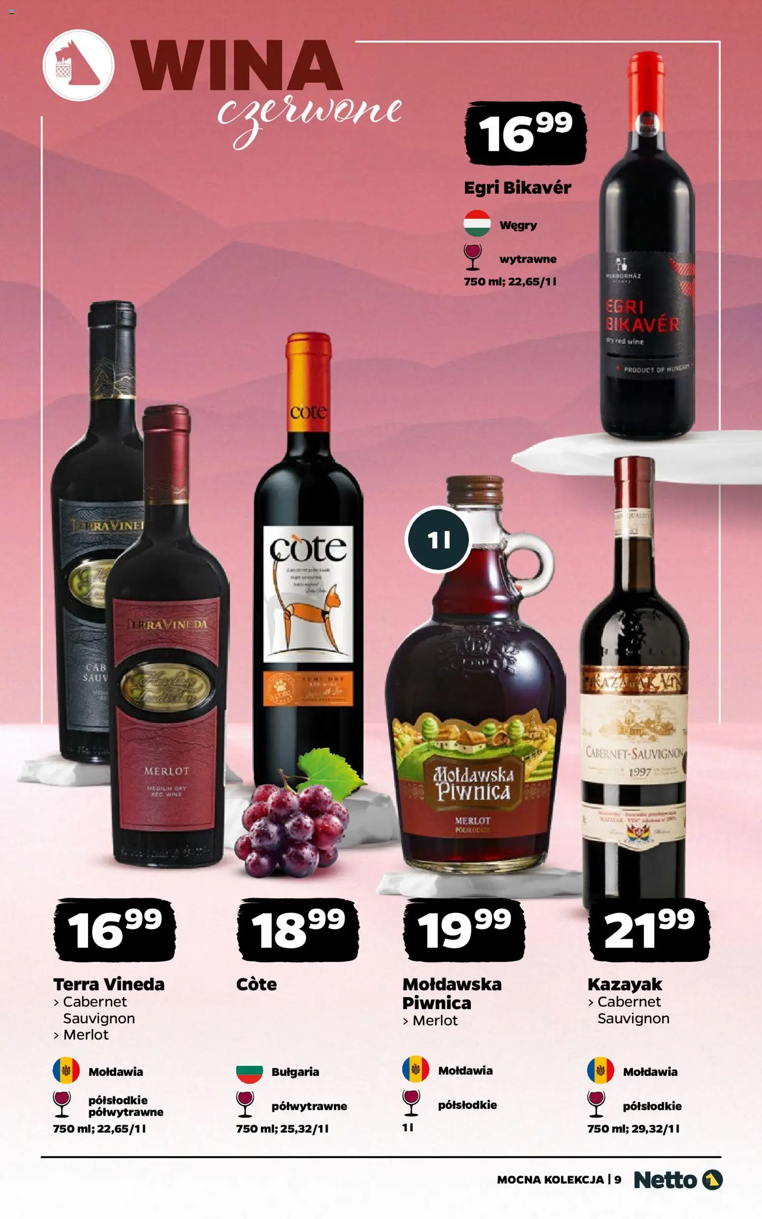 Netto gazetka - Wina od 24.11.2025 | Strona: 9 | Produkty: Merlot