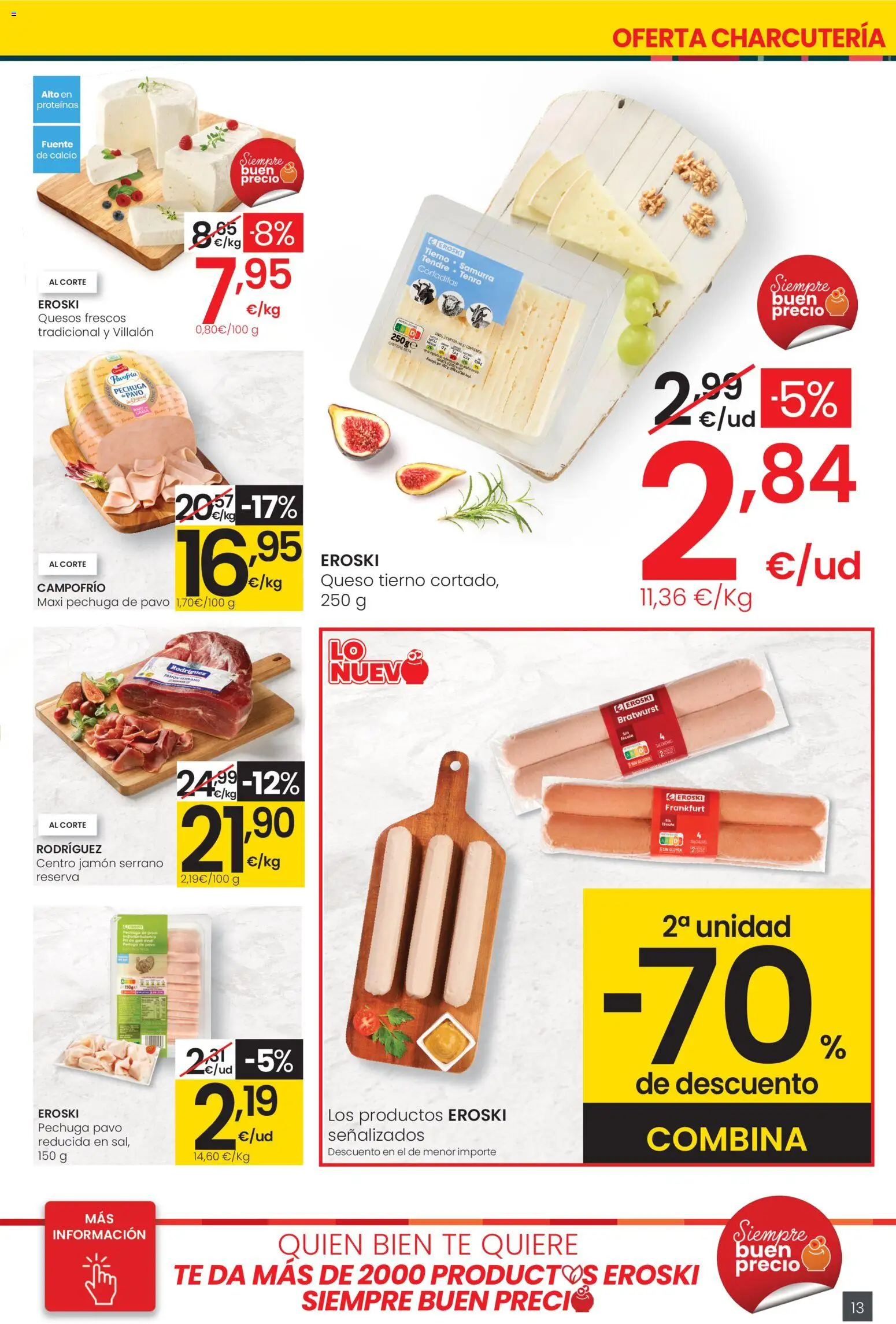 Eroski - Center │ válido desde el 05.01.2026 | Página: 13 | Productos: Jamón serrano, Queso, Jamón, Té