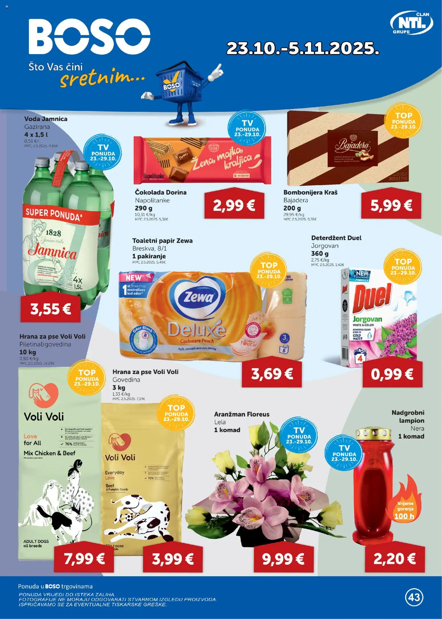 Boso katalog | vrijedi od 23.10.2025 | Stranica: 1 | Proizvodi: Jamnica, Voda, Bombonijera, Lampion
