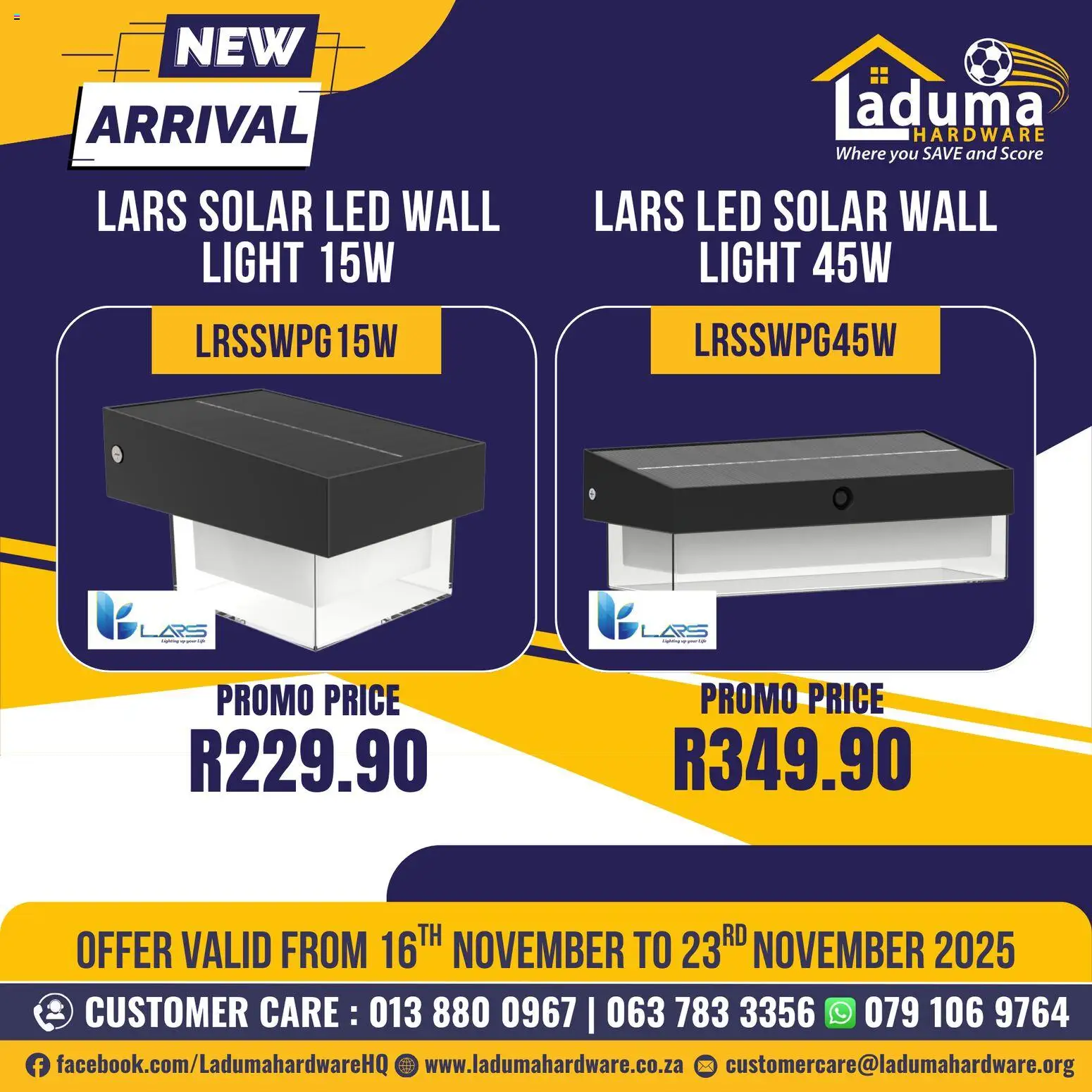 New Laduma Hardware catalogue – valid from 16.11.2025 | Page: 3 | Products: Light