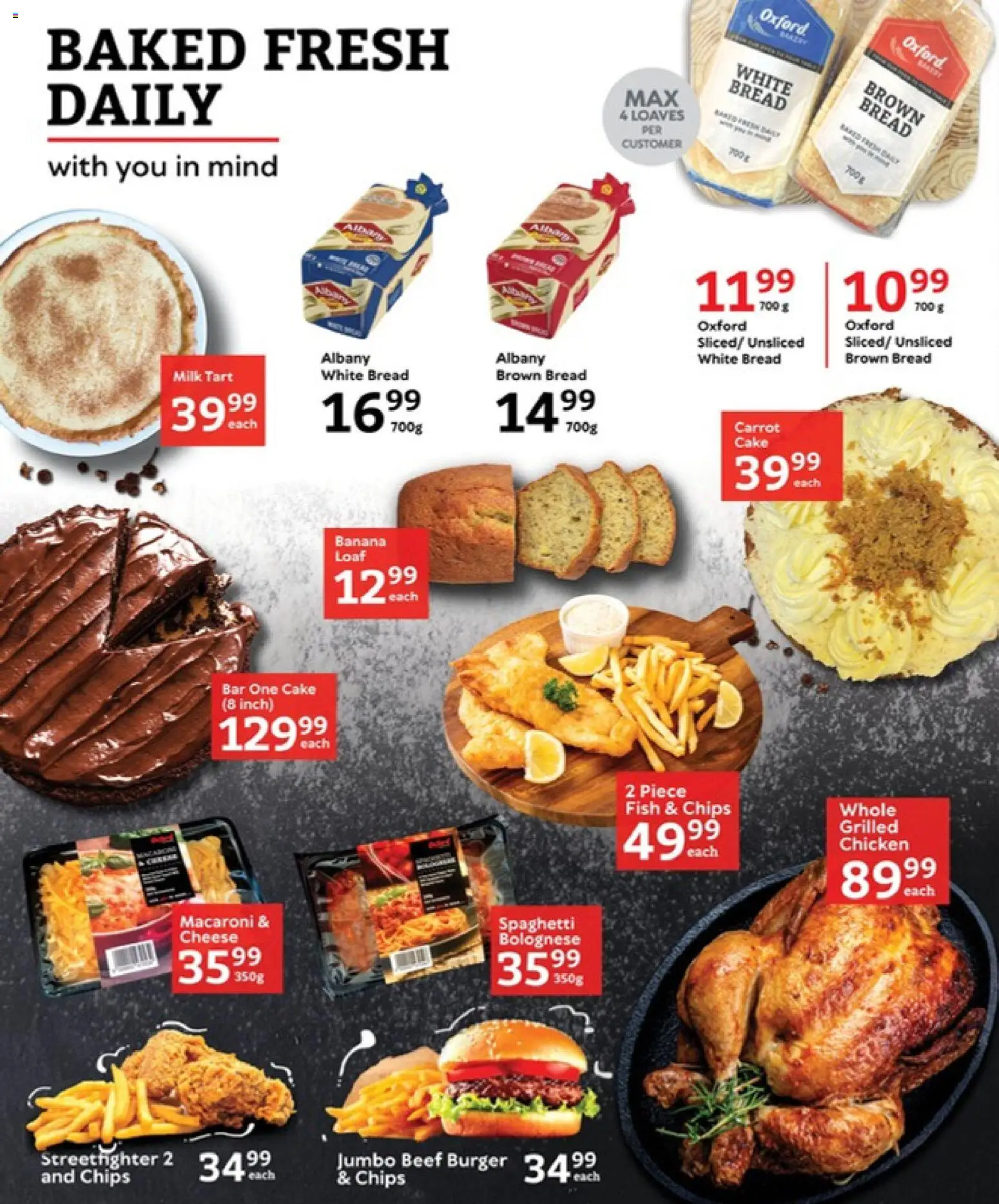 New Oxford Freshmarket catalogue – valid from 29.04.2026 | Page: 11 | Products: Cake, Bread, Chicken, Chips