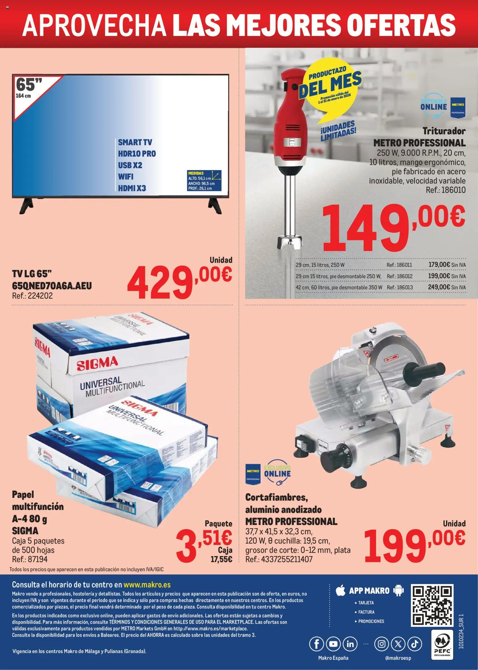 Makro - Precios Sur │ válido desde el 06.01.2026 | Página: 32 | Productos: USB, Peso, Ρούτερ, Caja