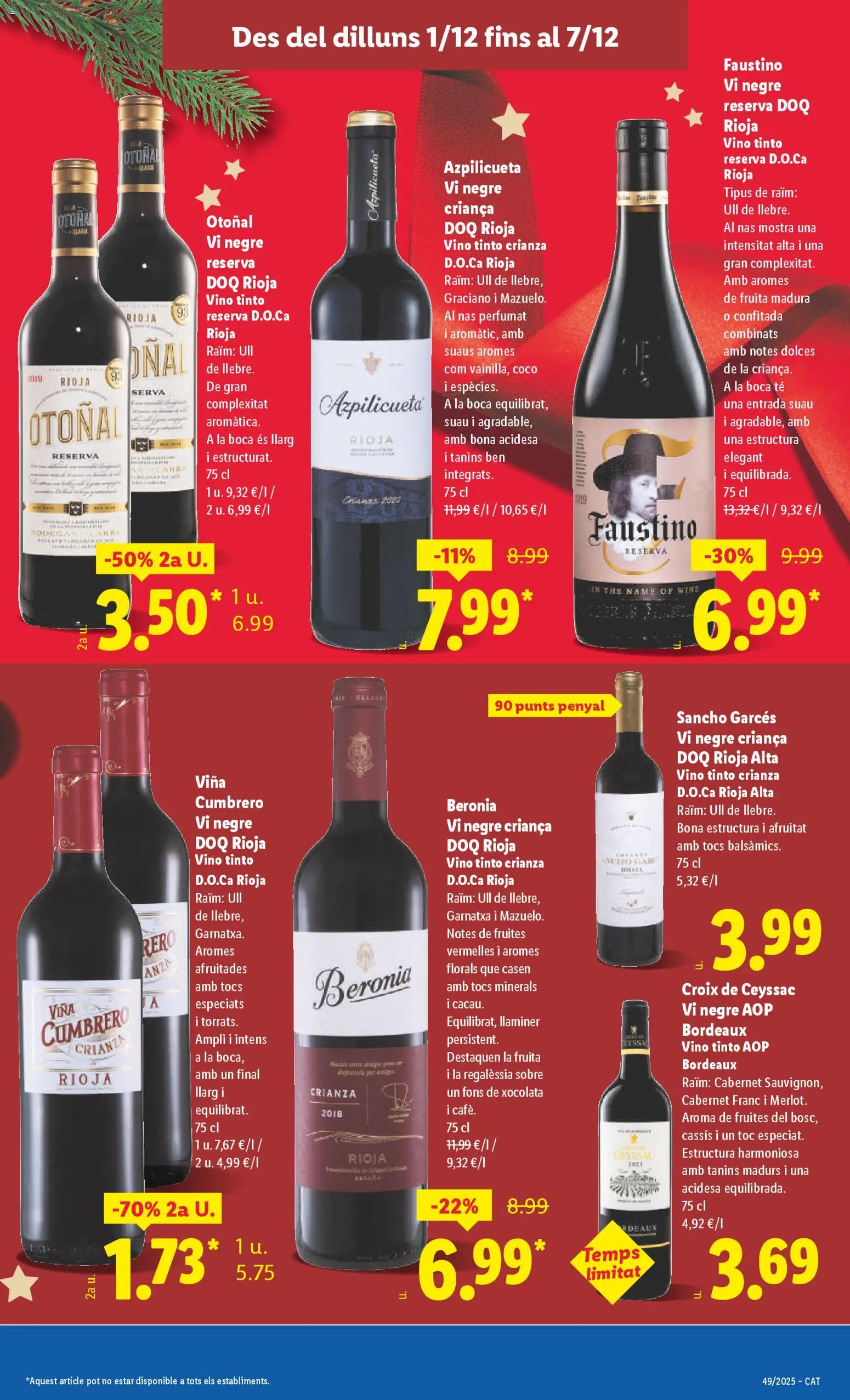 Lidl folleto │ válido desde el 01.12.2025 | Página: 19 | Productos: Vino, Τυρόπιτα, Té
