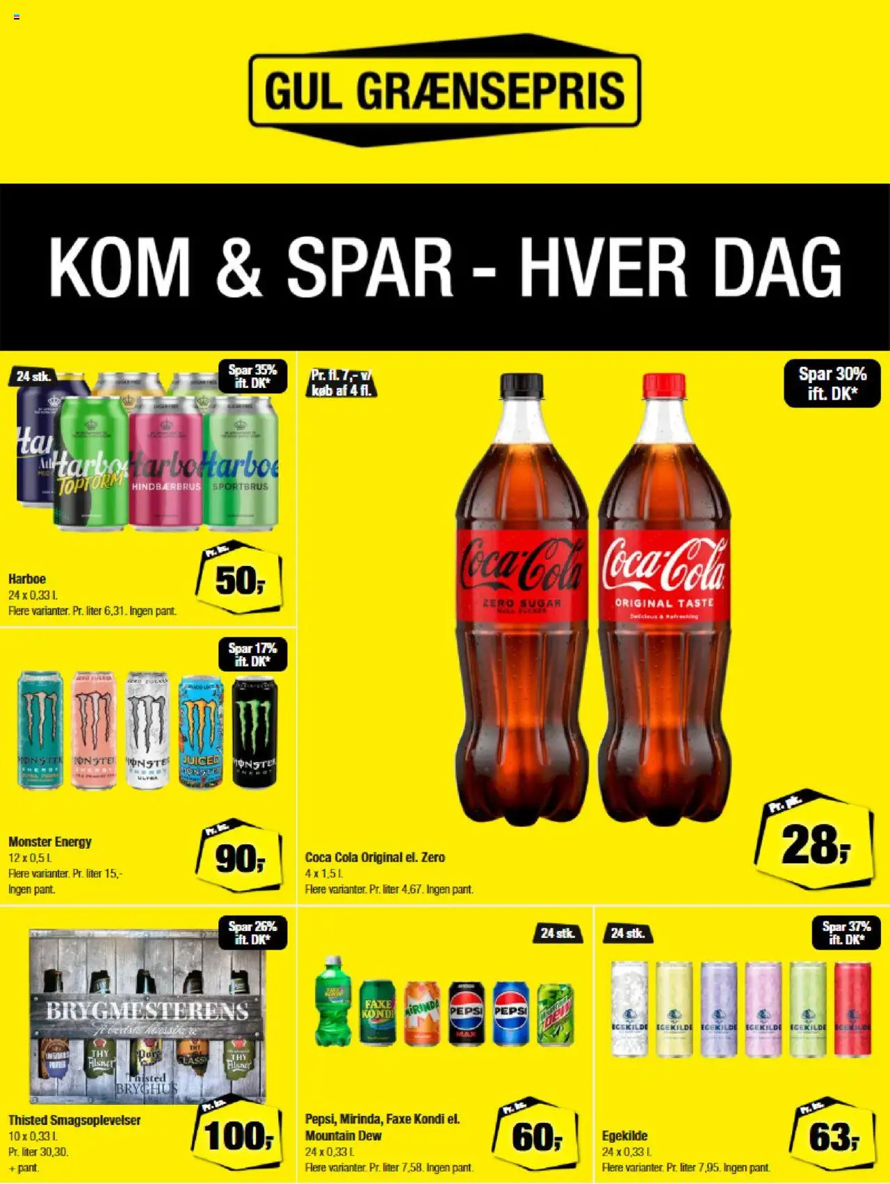 Calle Tilbudsavis gyldig fra 06.08.2025 | Side: 1 | Produkter: Coca Cola, Faxe Kondi, Cola, Pepsi