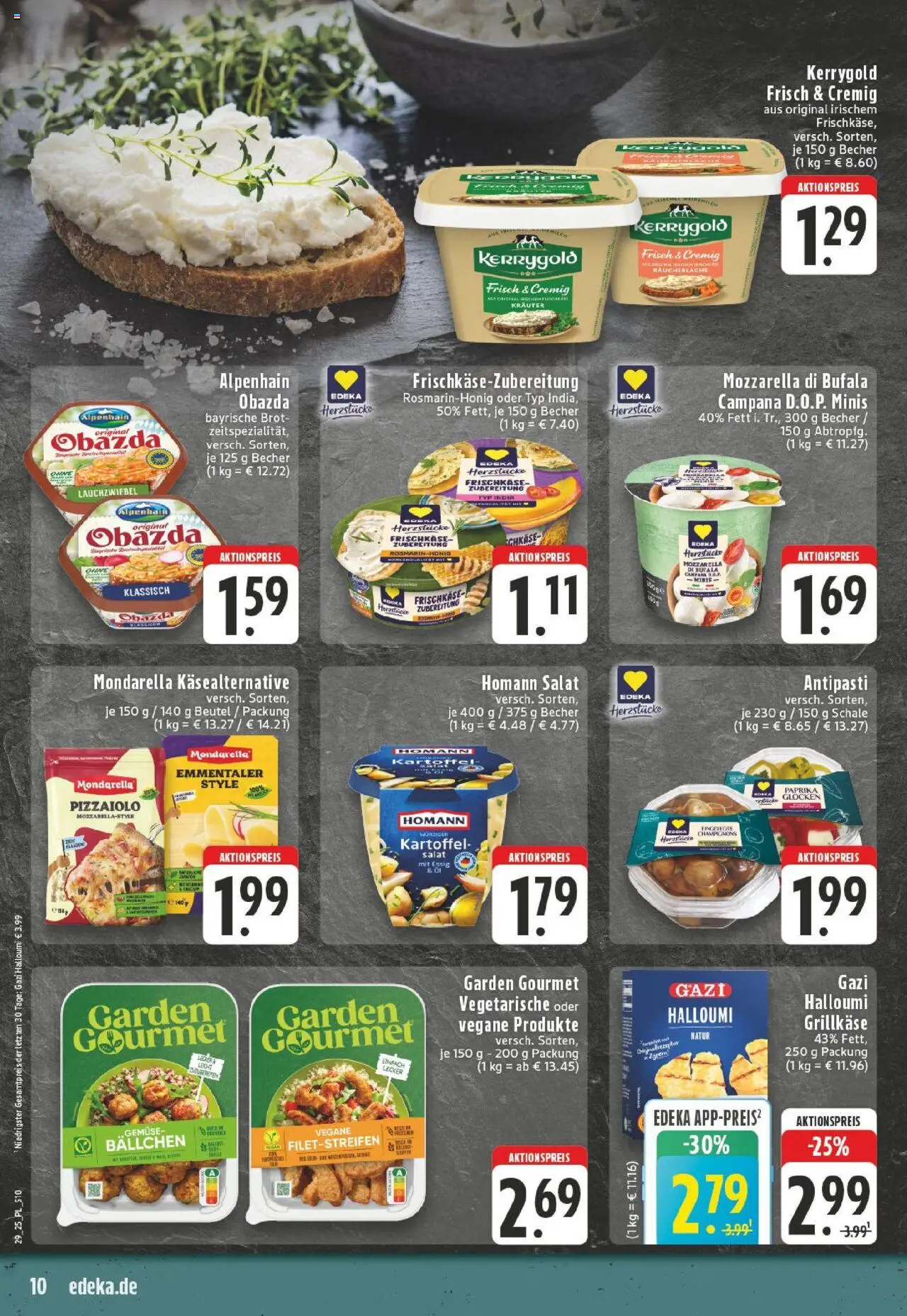 Edeka prospekt Kerken-Aldekerk	 - gültig ab dem 13.07.2025 | Seite: 10 | Produkte: Champignons, Räucherlachs, Brot, Frischkase