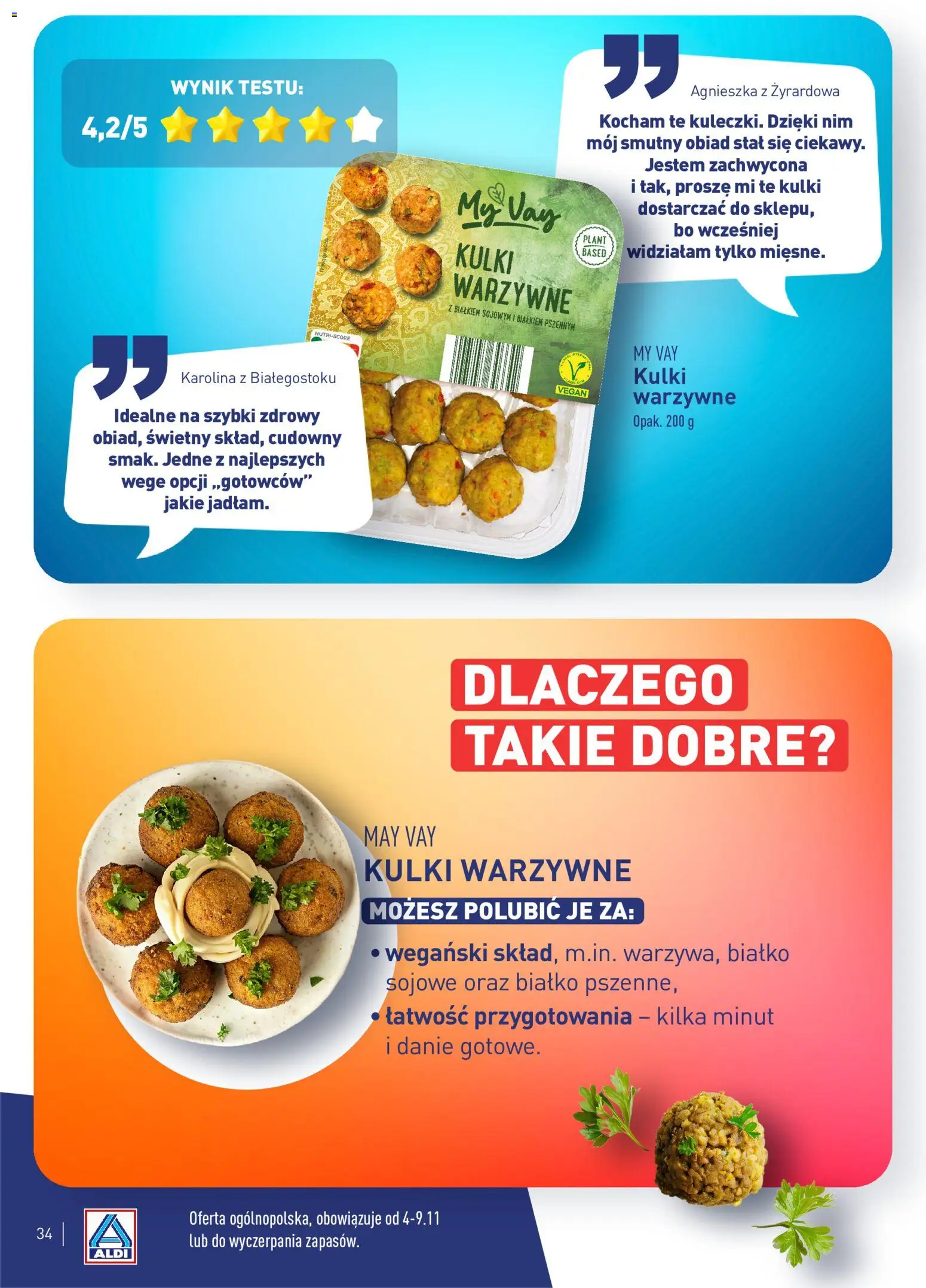 Aldi Polsko leták - Poznaj ulubione produkty testerów z całej Polski od 23.02.2026 | Strana: 34 | Produkty: Vegan