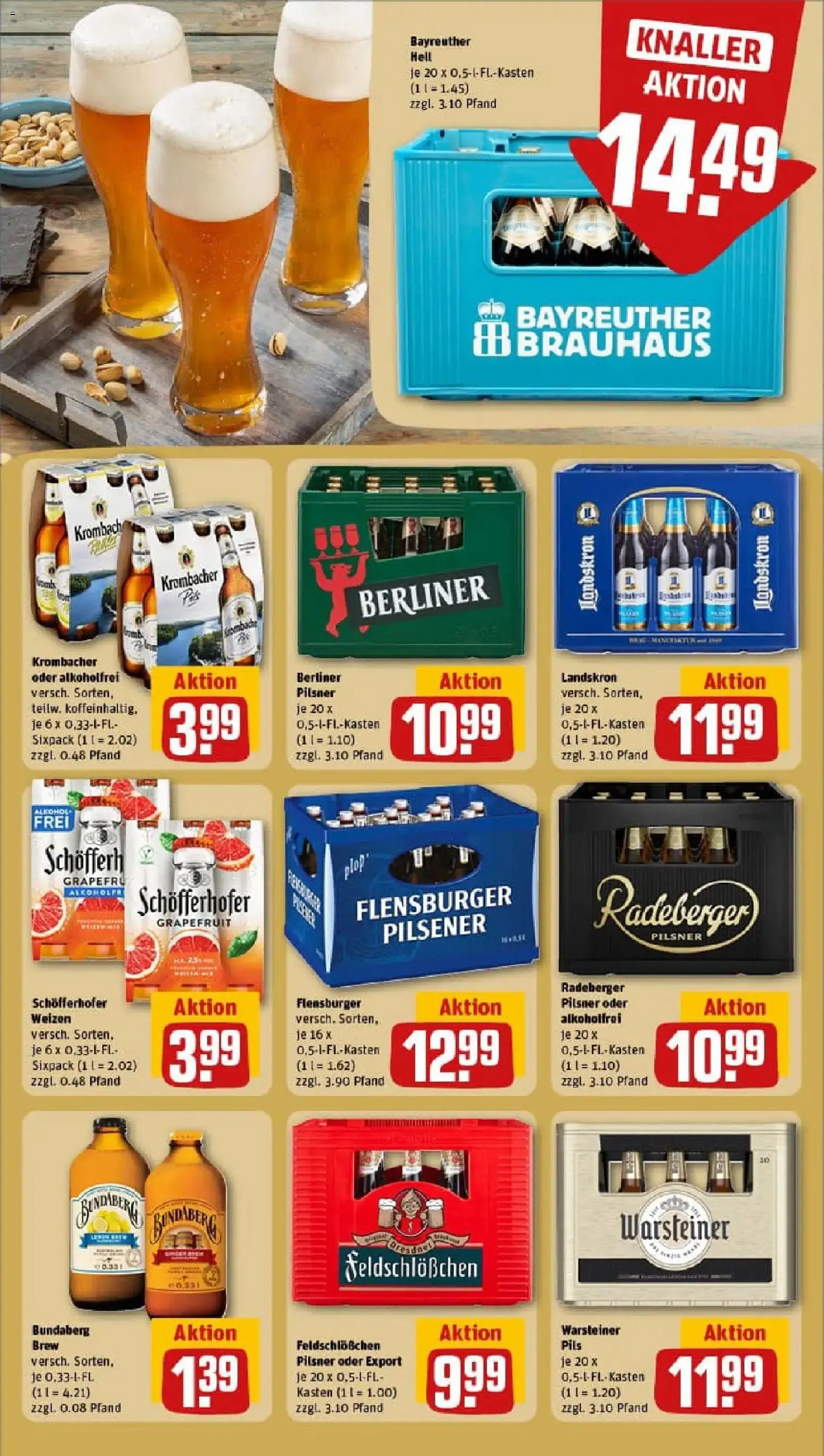 Rewe prospekt Forst (Lausitz)	 – gültig ab 26.01.2026 | Seite: 17 | Produkte: Berliner, Grapefruit, Radeberger pilsner, Berliner pilsner