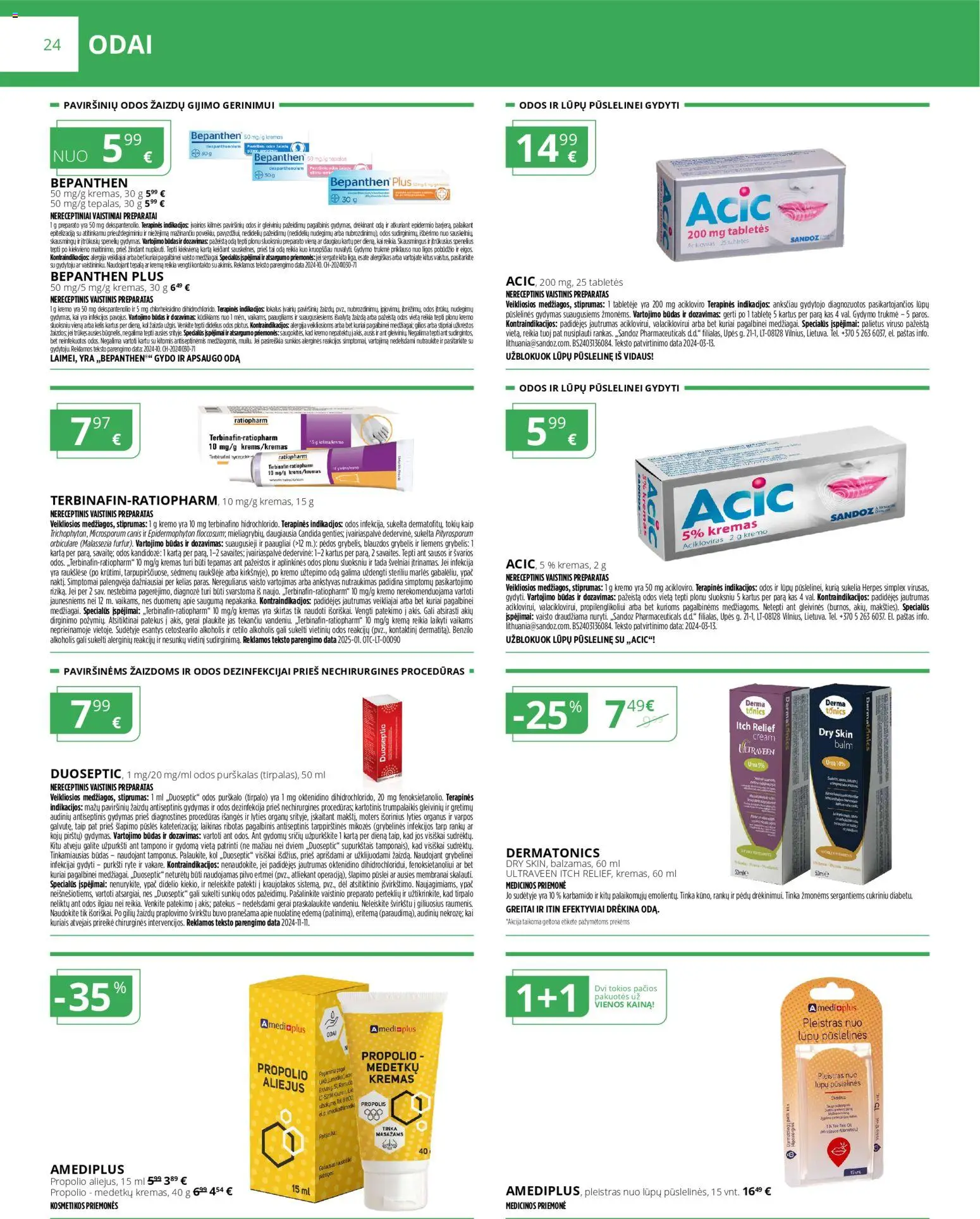 Norfa vaistinė akcijos nuo 01.12.2025 | Puslapis: 24 | Prekių: Kremas, Aliejus