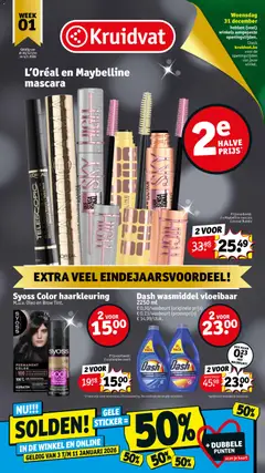 Kruidvat folder week 1 - Voorbeeld van een folder van Kruidvat, geldig van 30.12.2025