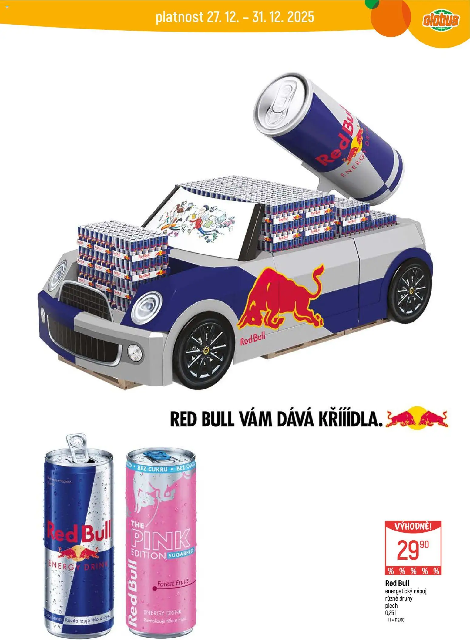 Globus leták - České Budějovice od 27.12.2025 | Strana: 10 | Produkty: Myš, Energetický nápoj, Redbull, Energy drink