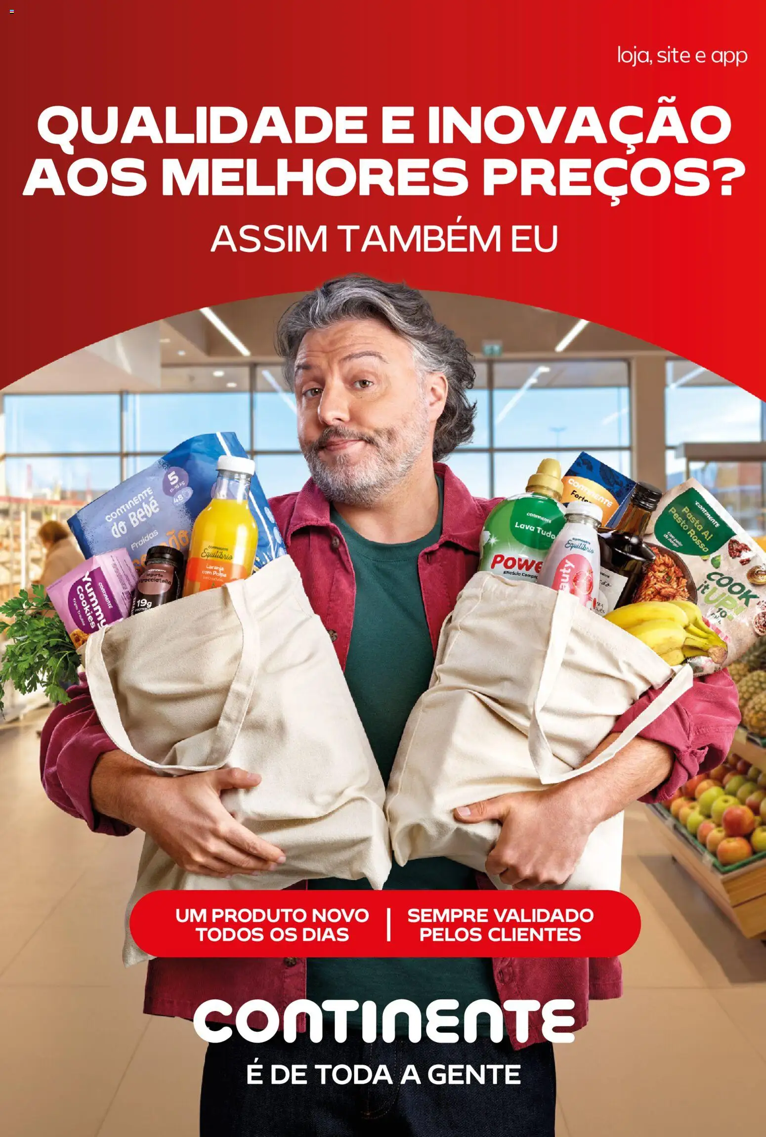 Continente Semanal Continente Bom Dia │ válido de 21.04.2026 | Página: 12 | Produtos: Fraldas, Detergente