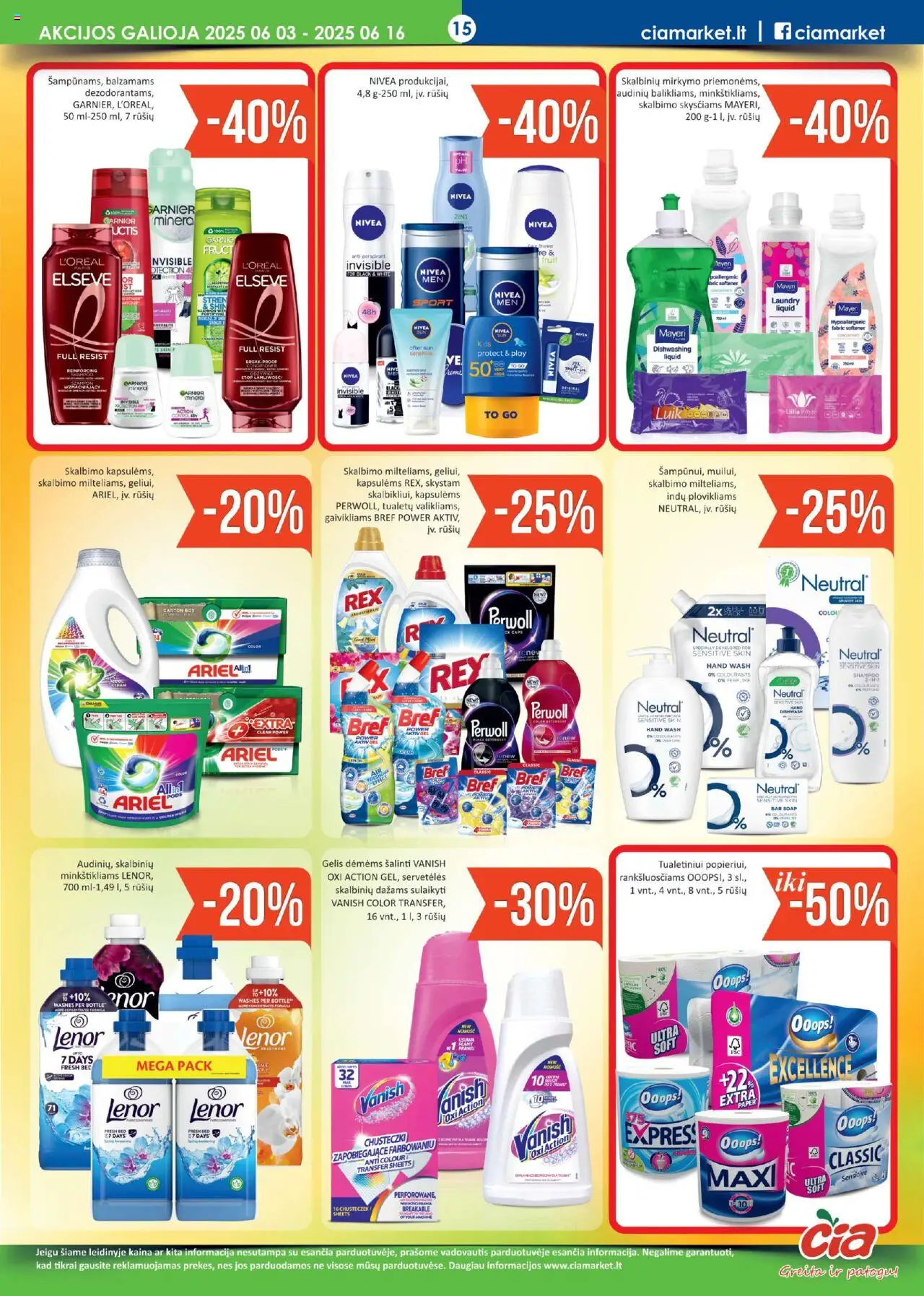 ČIA MARKET leidinys│galioja nuo 03.06.2025 | Puslapis: 15