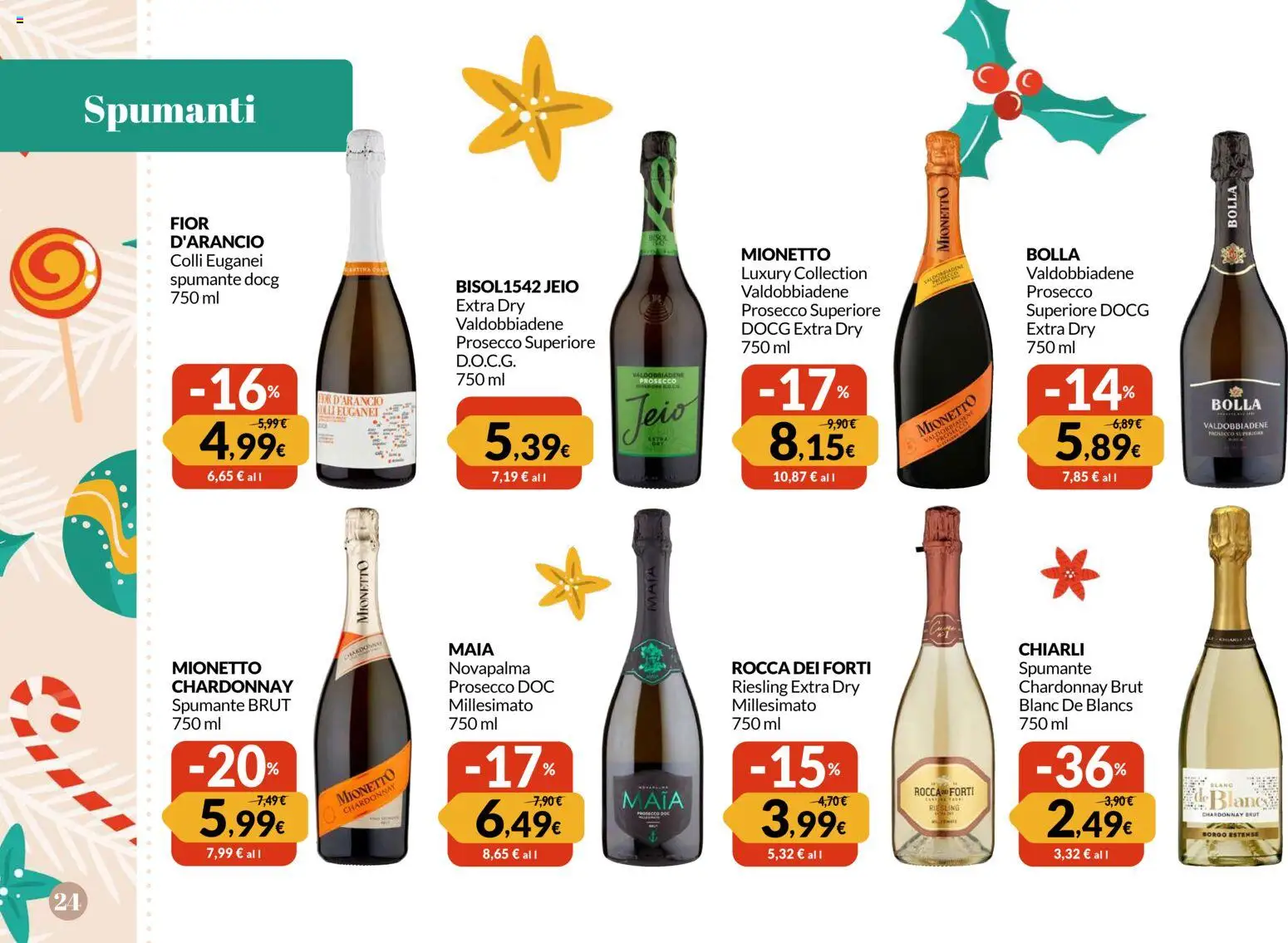 Volantino Galassia del 24.11.2025 | Pagina: 24 | Prodotti: Prosecco, Spumante