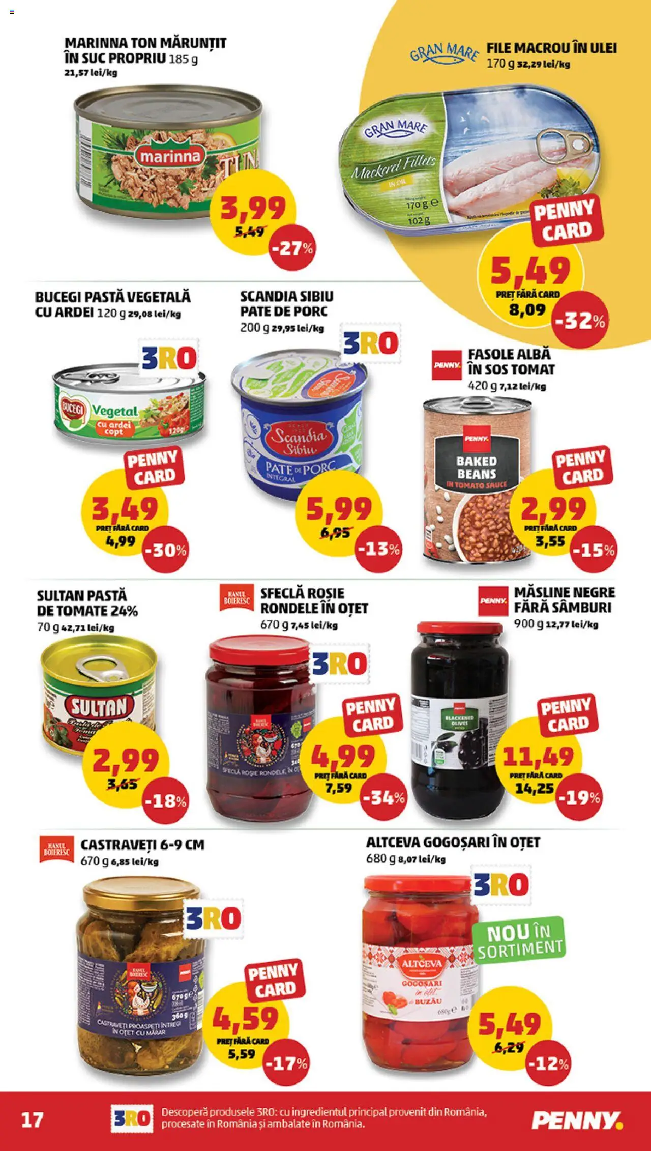 Noul catalog PENNY – valabil de la 01.10.2025 | Pagină: 17 | Produse: Hijyenik ped, Ulei, Sos, Sfeclă