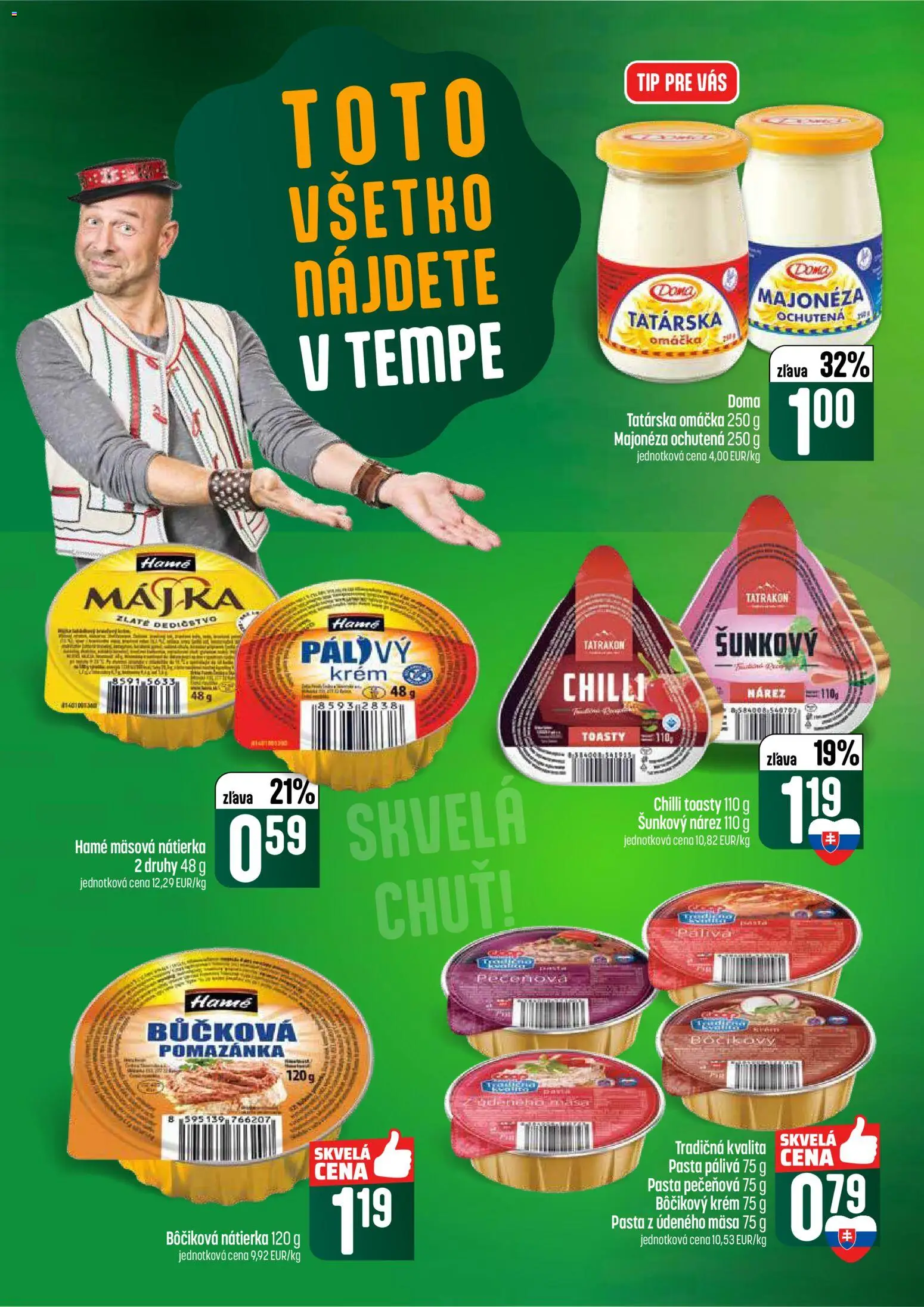 Nové COOP Jednota akcie – leták je platný od 26.02.2026 | Strana: 36 | Produkty: Chilli, Krém, Tatárska omáčka, Omáčka