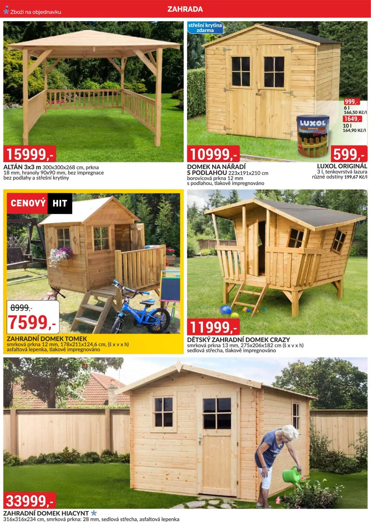 BAUMAX leták od 01.06.2025 | Strana: 14 | Produkty: Zahrada, Zahradní domek, Dětský zahradní domek, Luxol