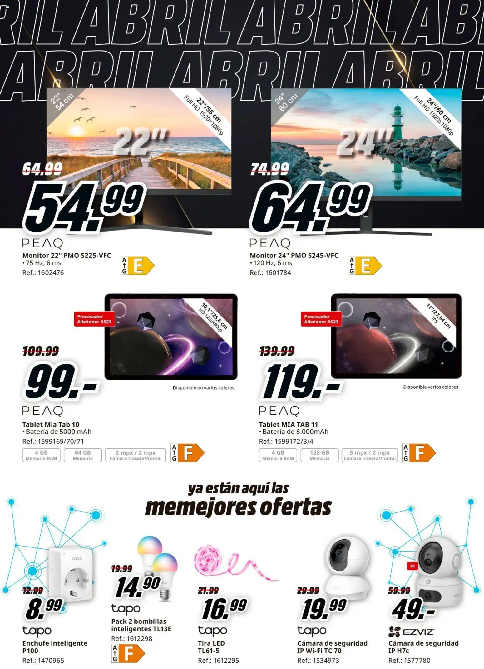 Media Markt folleto │ válido desde el 23.04.2026 | Página: 21 | Productos: Tablet, Monitor, Cámara, Enchufe