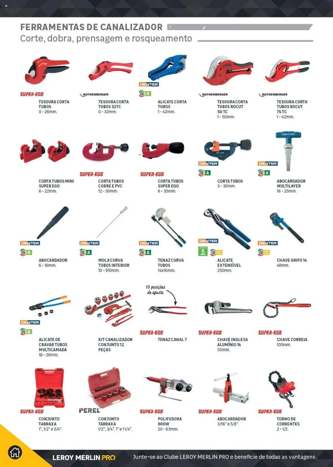 Leroy Merlin Catálogo │ válido de 18.11.2024 | Página: 354 | Produtos: Alicate, Ferramentas, Chave inglesa