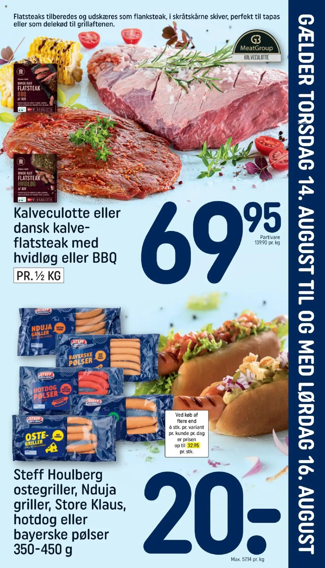Rema 1000 Tilbudsavis gyldig fra 10.08.2025 | Side: 21 | Produkter: Pølser, Te, Hvidløg, Søm