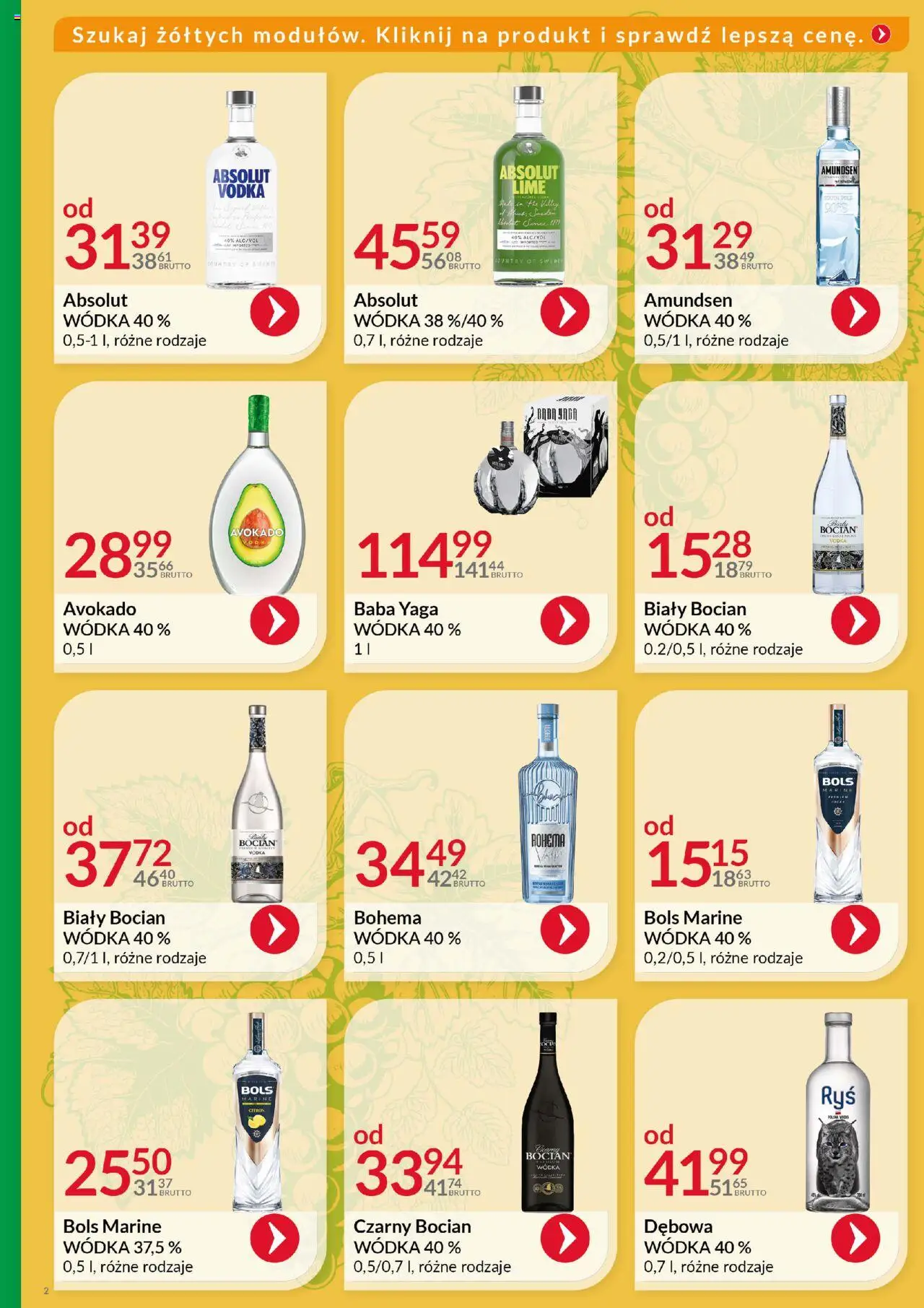 Eurocash Gazetka - Katalog Alkoholowy od 01.06.2025 | Strona: 2 | Produkty: Vodka, Wódka