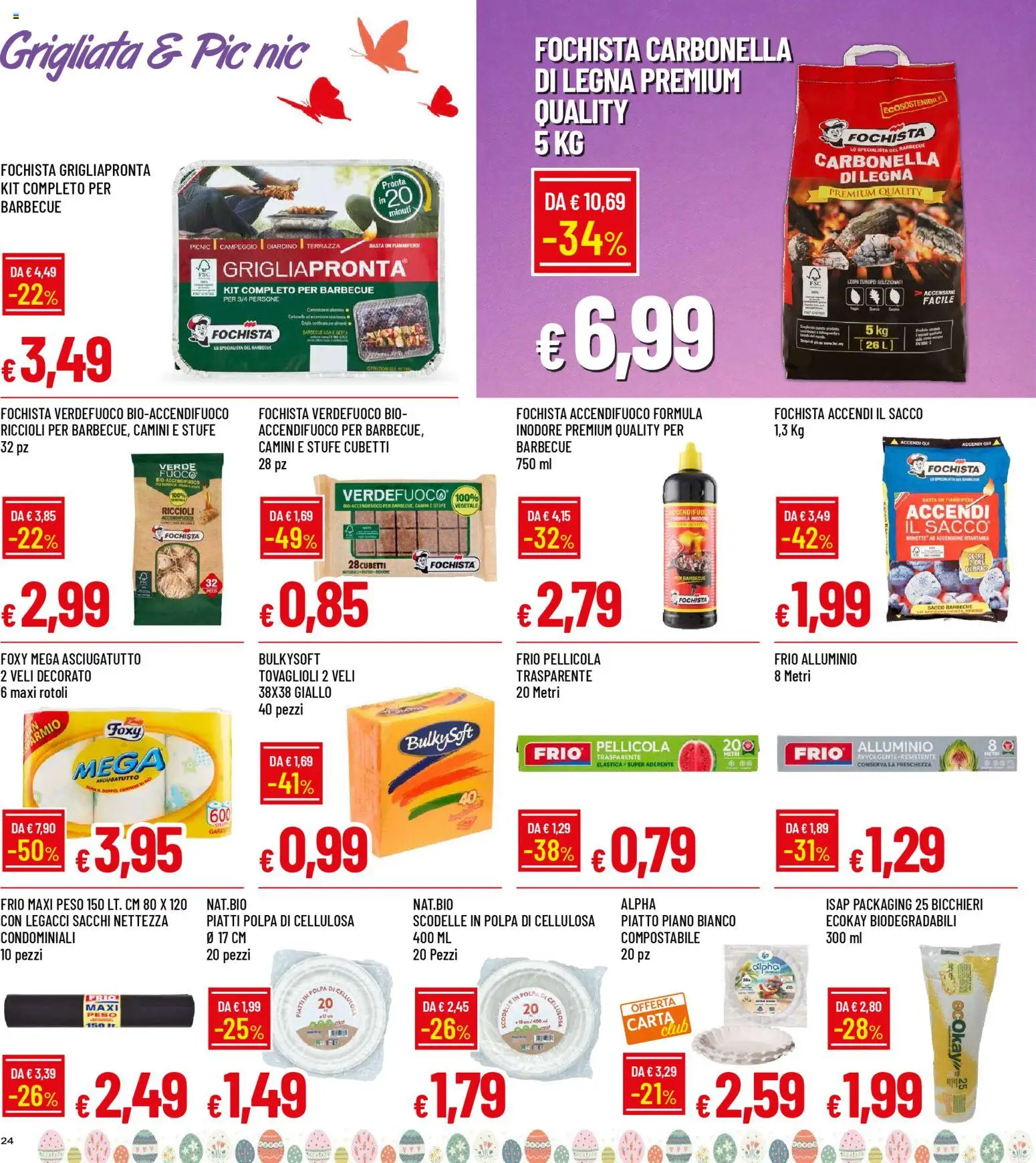 Volantino Galassia del 26.03.2026 | Pagina: 24 | Prodotti: Barbecue, Piatto, Asciugatutto, Pellicola