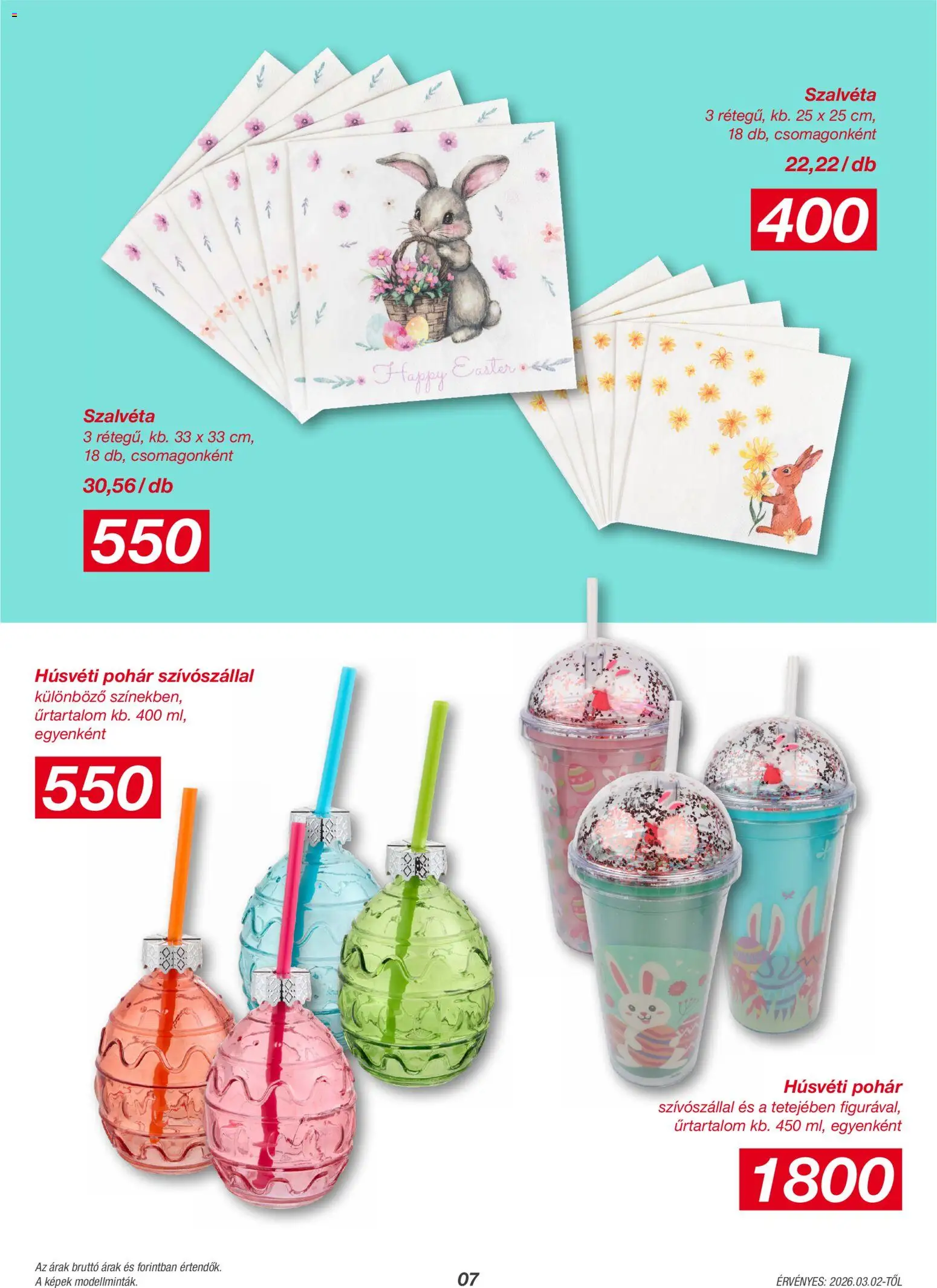 Kik akciós ujság - amely érvényes a következő dátumtól: 02.03.2026 | Oldal: 7 | Termékek: Pohár