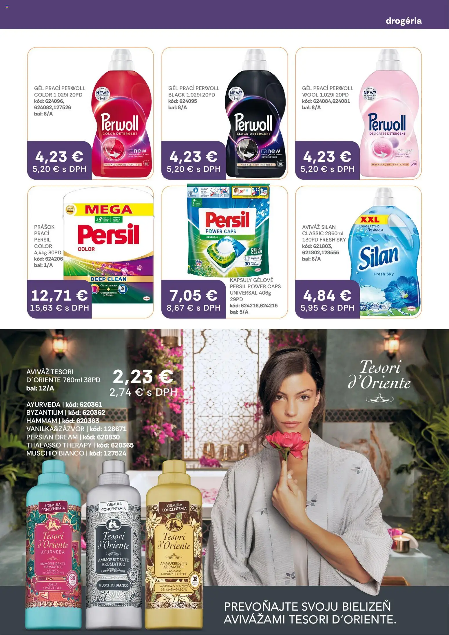 Nové Labaš akcie – leták je platný od 13.03.2026 | Strana: 33 | Produkty: Persil, Perwoll, Silan, Aviváž