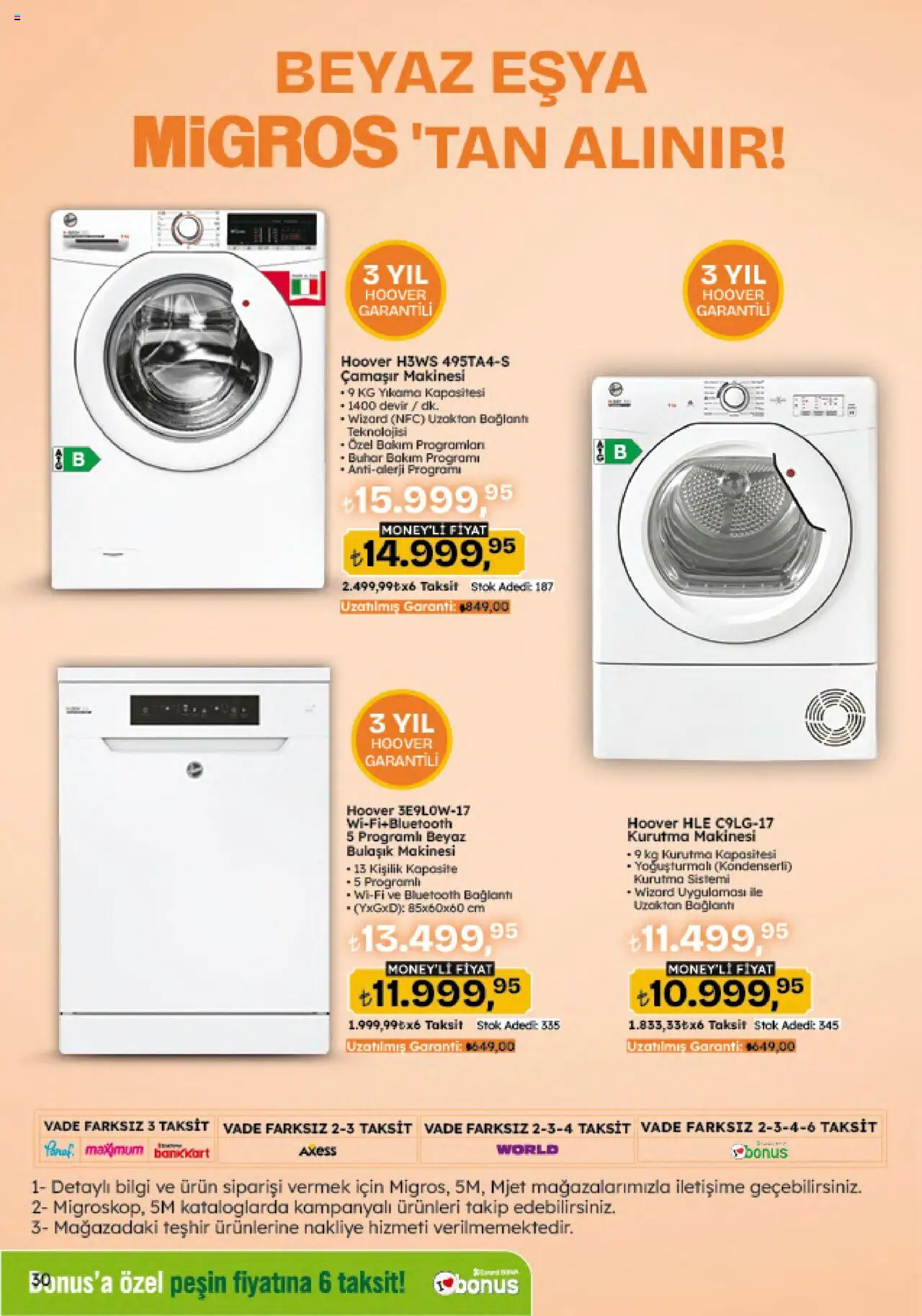 Migros Katalog - 5M Migroskop Dijital - 07.08.2025 tarihinden itibaren geçerlidir | Sayfa: 120 | Ürünler: Kurutma makinesi, Çamaşır makinesi, Bulaşık makinesi