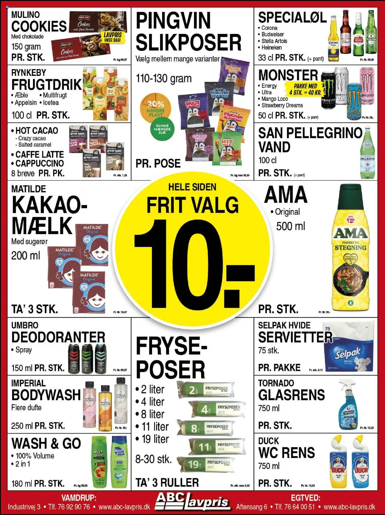 Abc Lavpris Tilbudsavis gyldig fra 20.08.2025 | Side: 4 | Produkter: Mælk, Slik, Cookies, Kakao