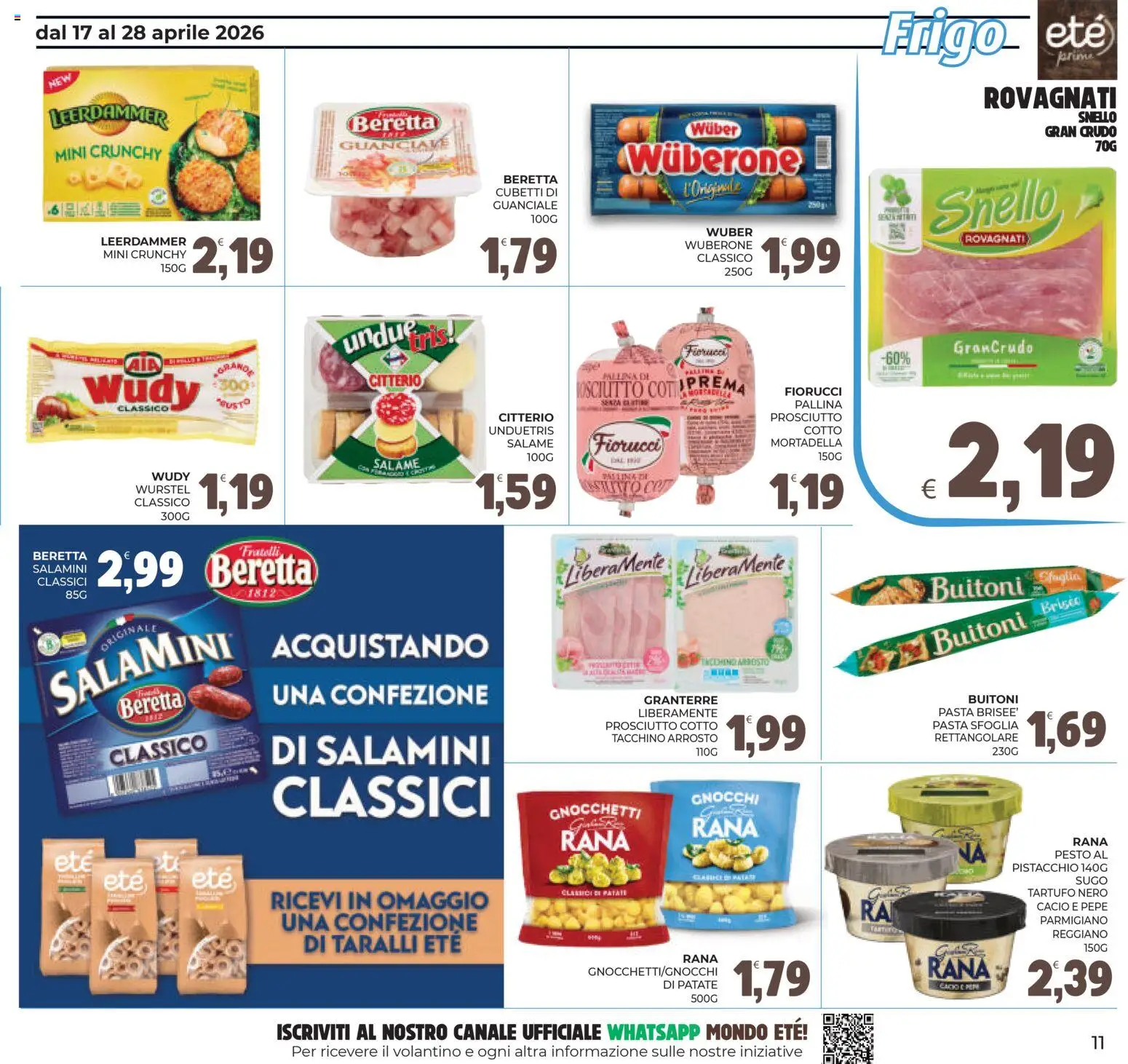 Volantino Eté del 17.04.2026 | Pagina: 11 | Prodotti: Tartufo, Pasta, Gnocchi, Sugo