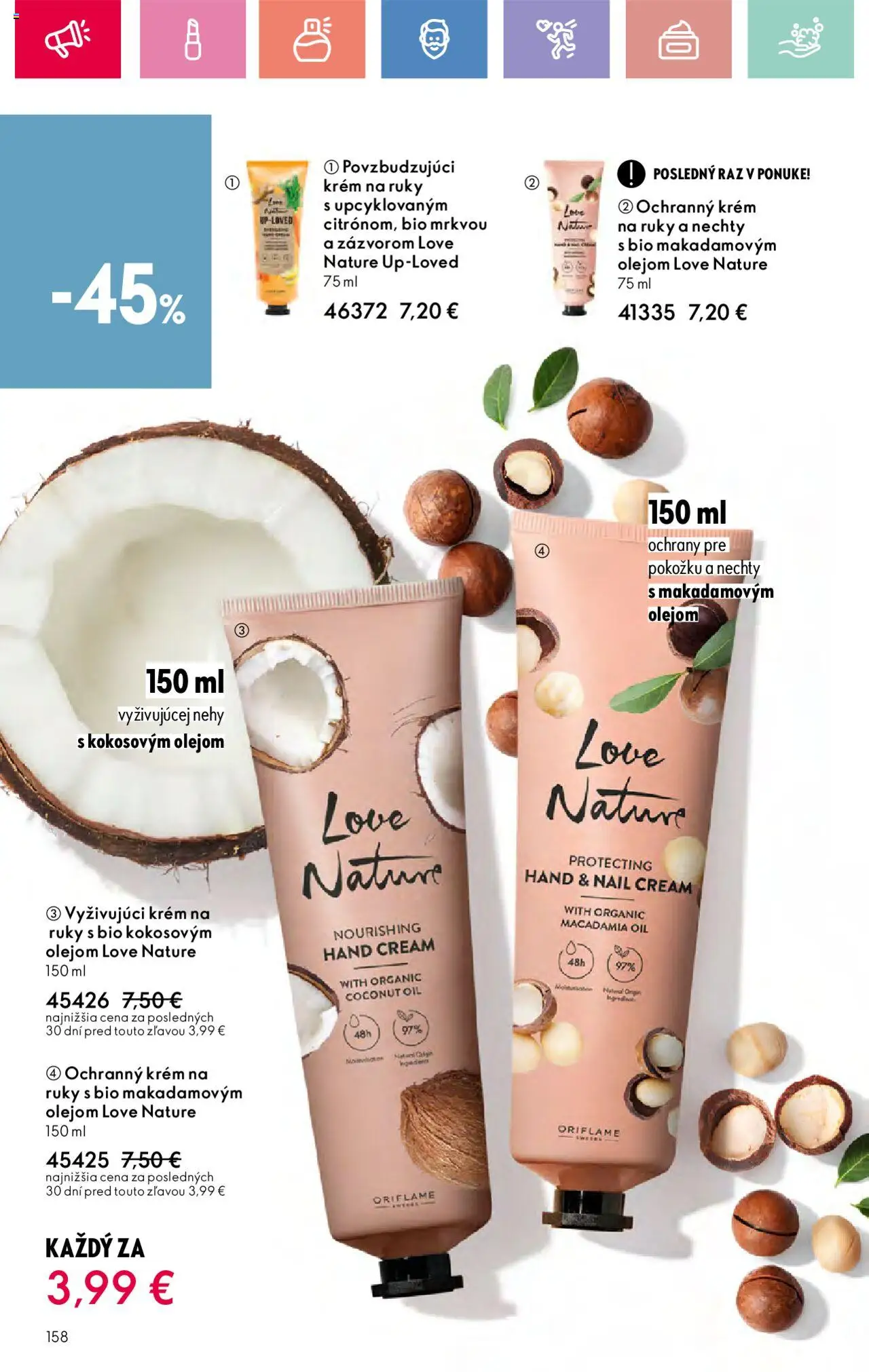 Katalóg Oriflame 9 2025 │ platný od 15.06.2025 | Strana: 158 | Produkty: Krém na ruky, Krém