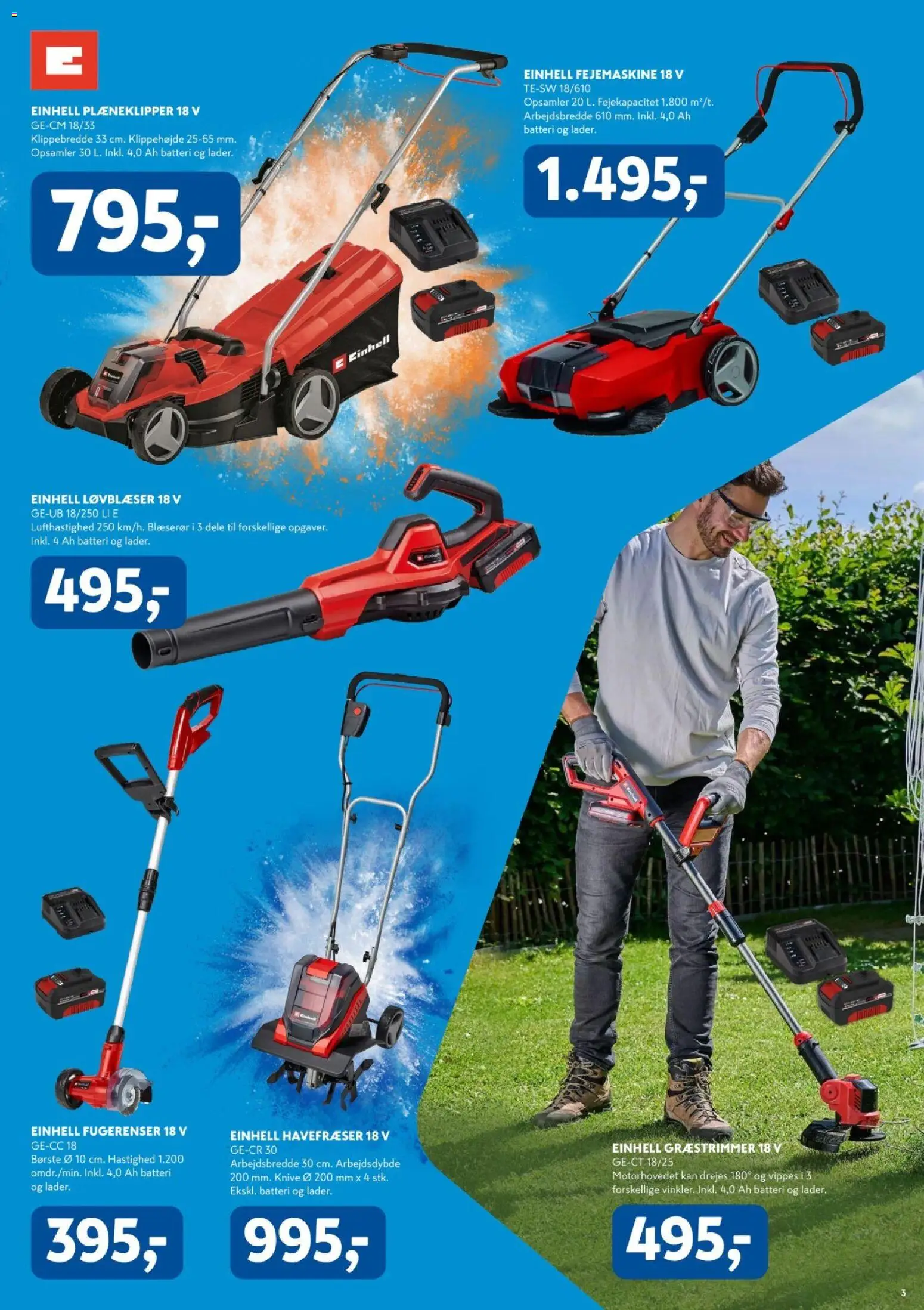 Davidsen tilbudsavis – gyldig fra 26.03.2026 | Side: 3 | Produkter: Børste, Havefræser, Batteri