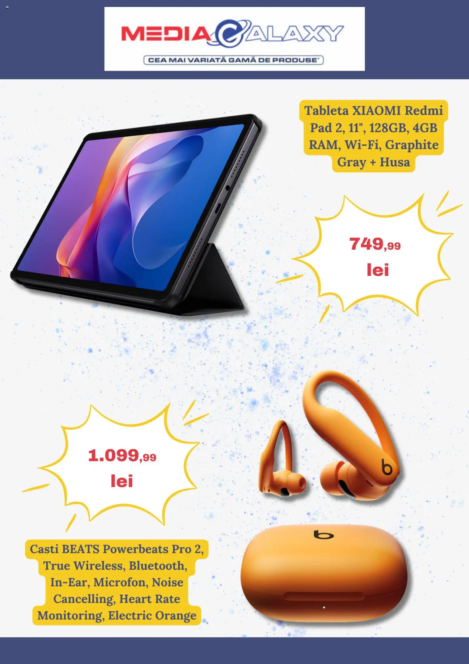 Noul catalog Media Galaxy – valabil de la 26.03.2026 | Pagină: 2 | Produse: Tabletă, Căști