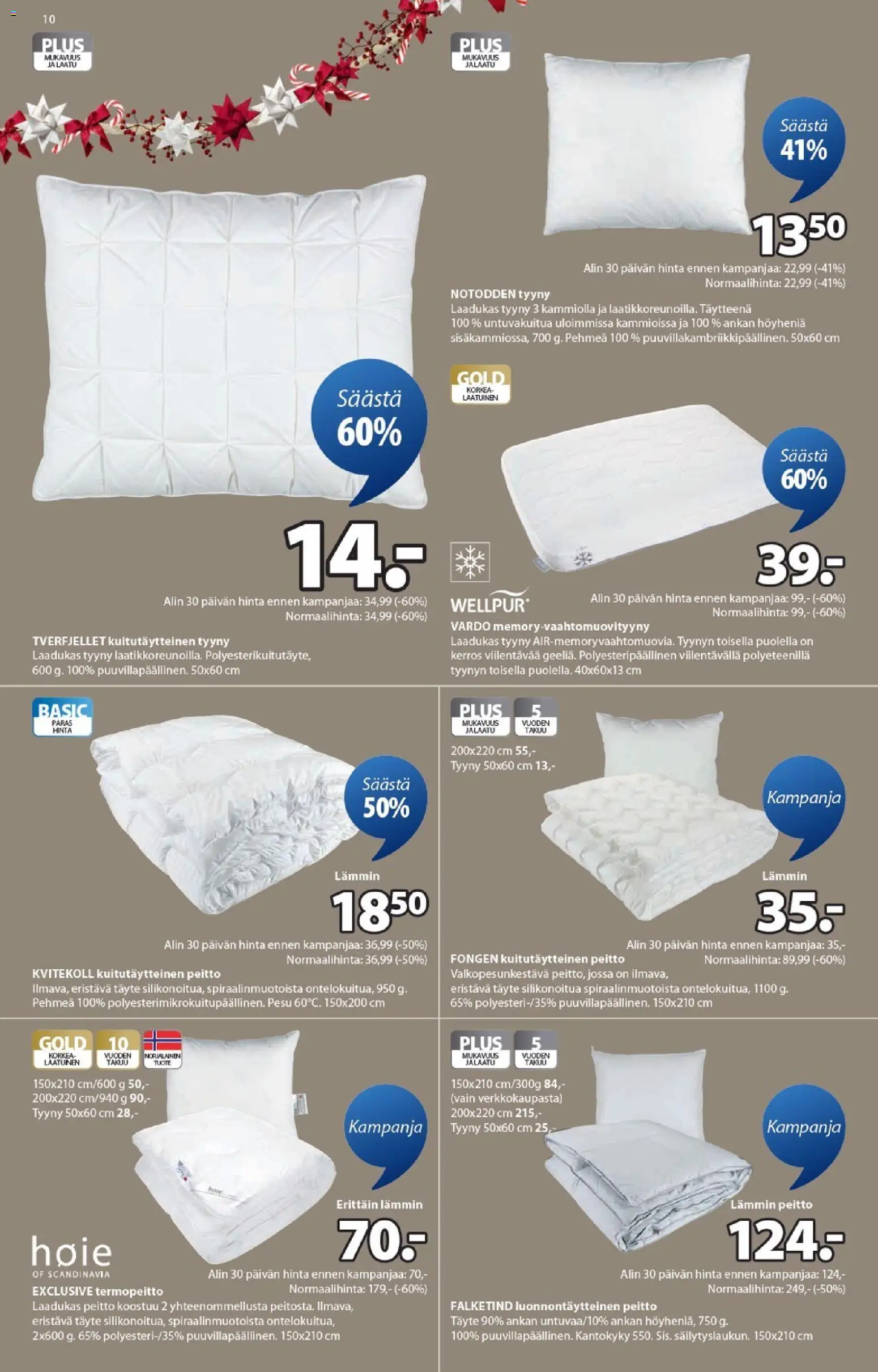 JYSK tarjoukset – voimassa 06.11.2025 alkaen | Sivu: 10