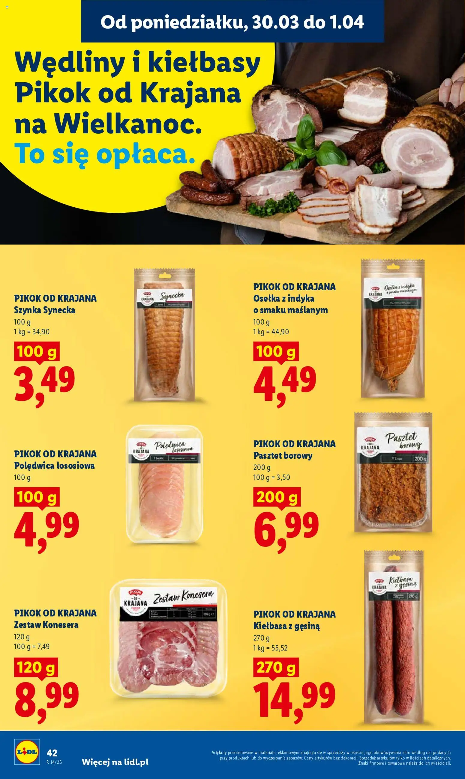 Lidl gazetka od 30.03.2026 | Strona: 42