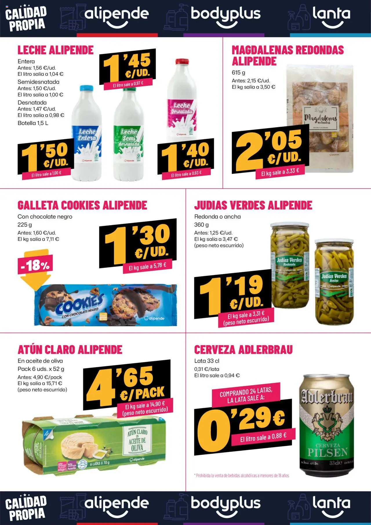 AhorraMas folleto │ válido desde el 18.09.2025 | Página: 13 | Productos: Leche entera, Leche, Aceite, Atún claro