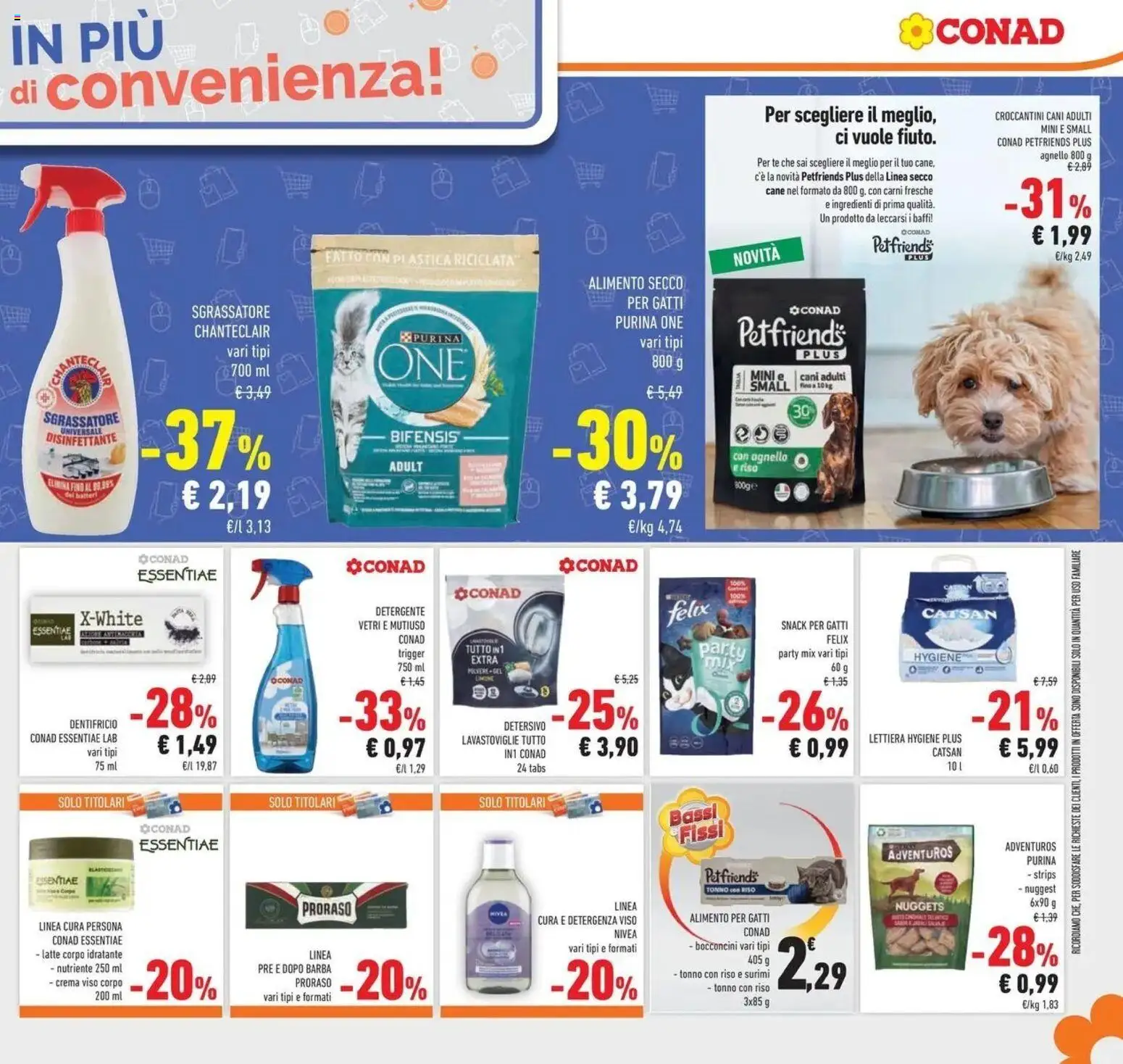 Volantino Conad del 25.02.2026 | Pagina: 29 | Prodotti: Detergente, Surimi, Nuggets, Lavastoviglie