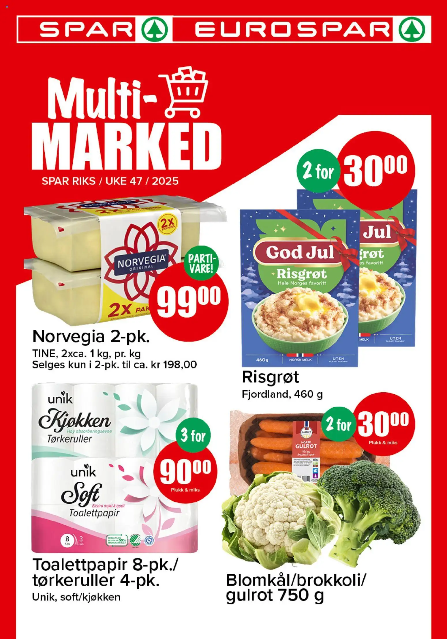 {H1} | Side: 1 | Produkter: Toalettpapir, Gulrot, Прихватка, Суміш дитяча