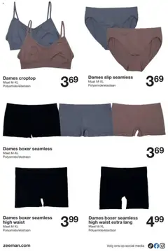 Zeeman folder - Voorbeeld van een folder van Zeeman, geldig van 11.10.2025 | Pagina: 19 | Producten: Slip