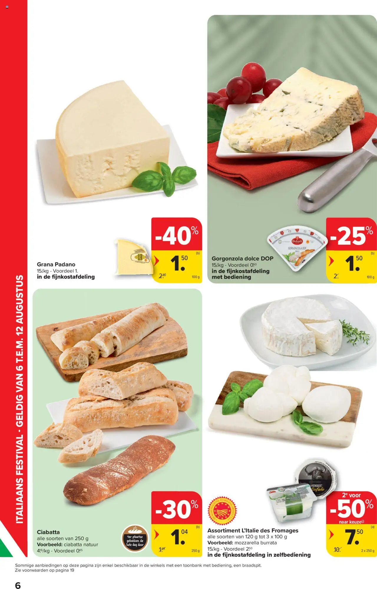  | Pagina: 6 | Producten: Mozzarella