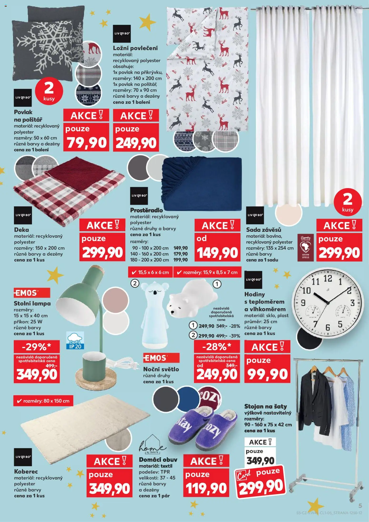 Kaufland leták - Plzeň Bory od 12.11.2025 | Strana: 5 | Produkty: Obuv, Povlak na polštář, Polštář, Barvy