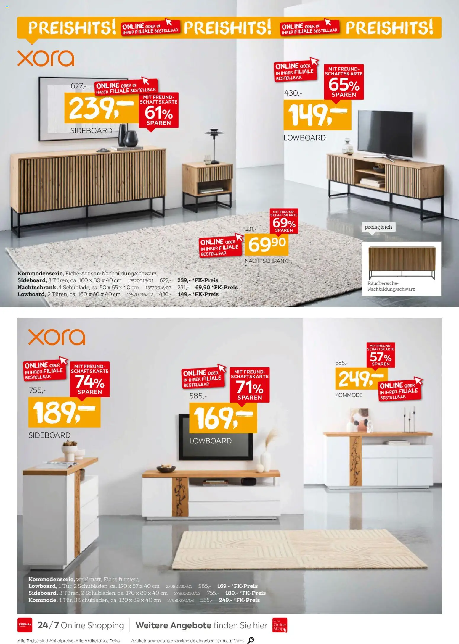 XXXL Lutz Kleinmöbel-Preishits! – gültig ab 26.10.2025 | Seite: 4 | Produkte: Sideboard, Lowboard, Kommode