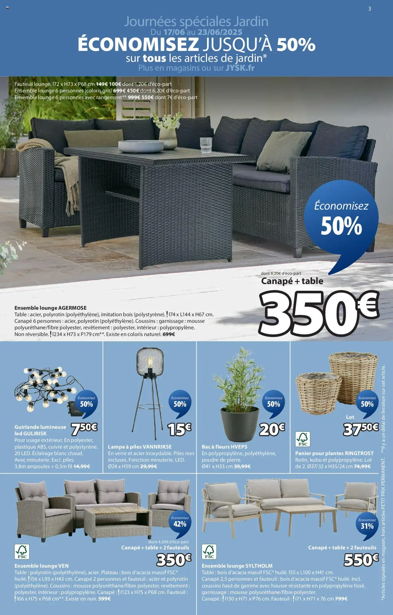  | Page: 3 | Produits: Plateau, Mousse, Table de jardin, Chaise
