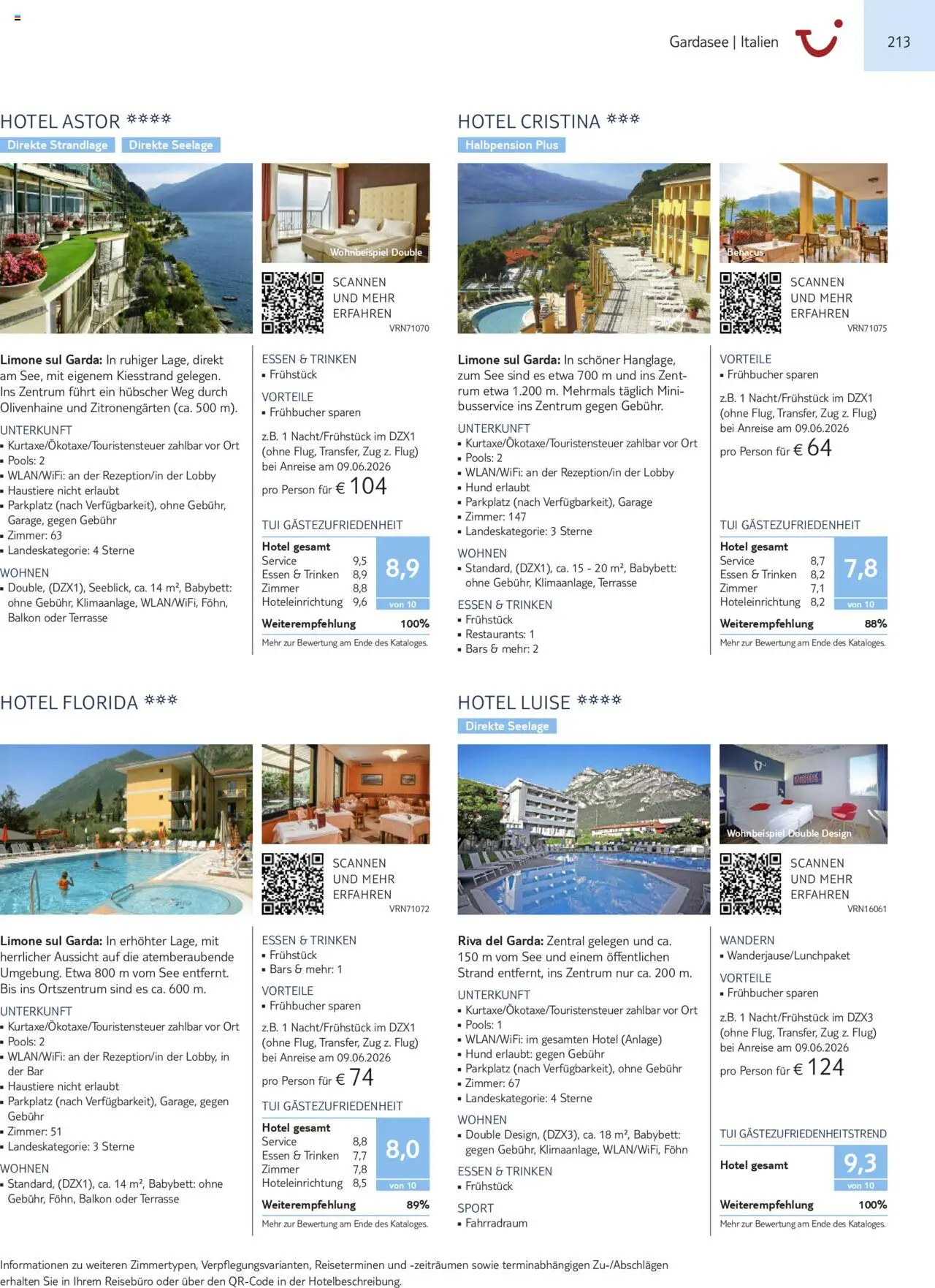 Aida - Urlaub mit eigener Anreise  – gültig ab 01.11.2025 | Seite: 213 | Produkte: Rum, Babybett, Föhn