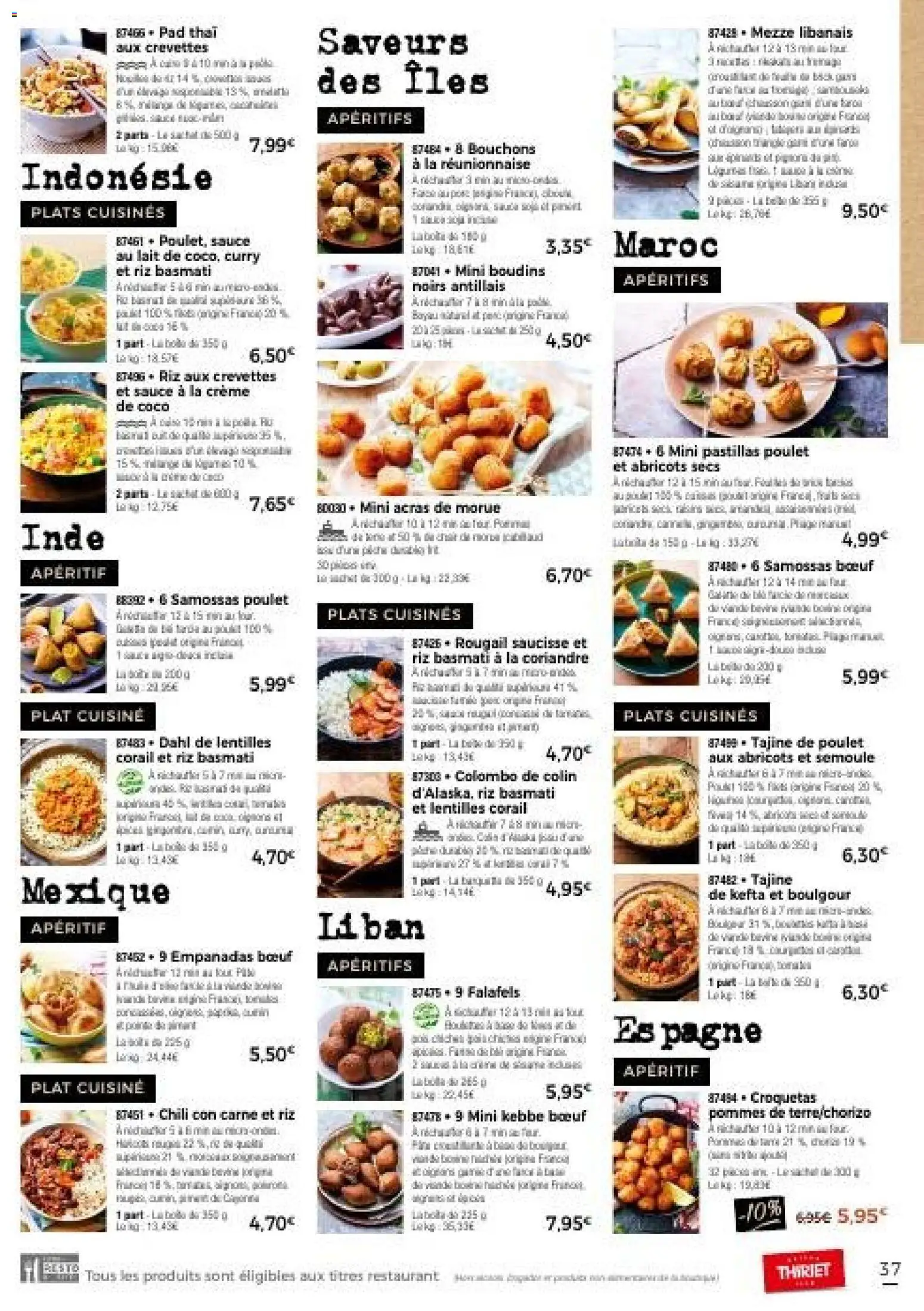 {H1} | Page: 37 | Produits: Abricots secs, Crème de coco, Curry, Saucisse