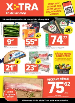 Coop X:-TRA erbjudanden - Förhandsvisning av reklamblad från butik Coop X:-TRA aktuell från 07.04.2026